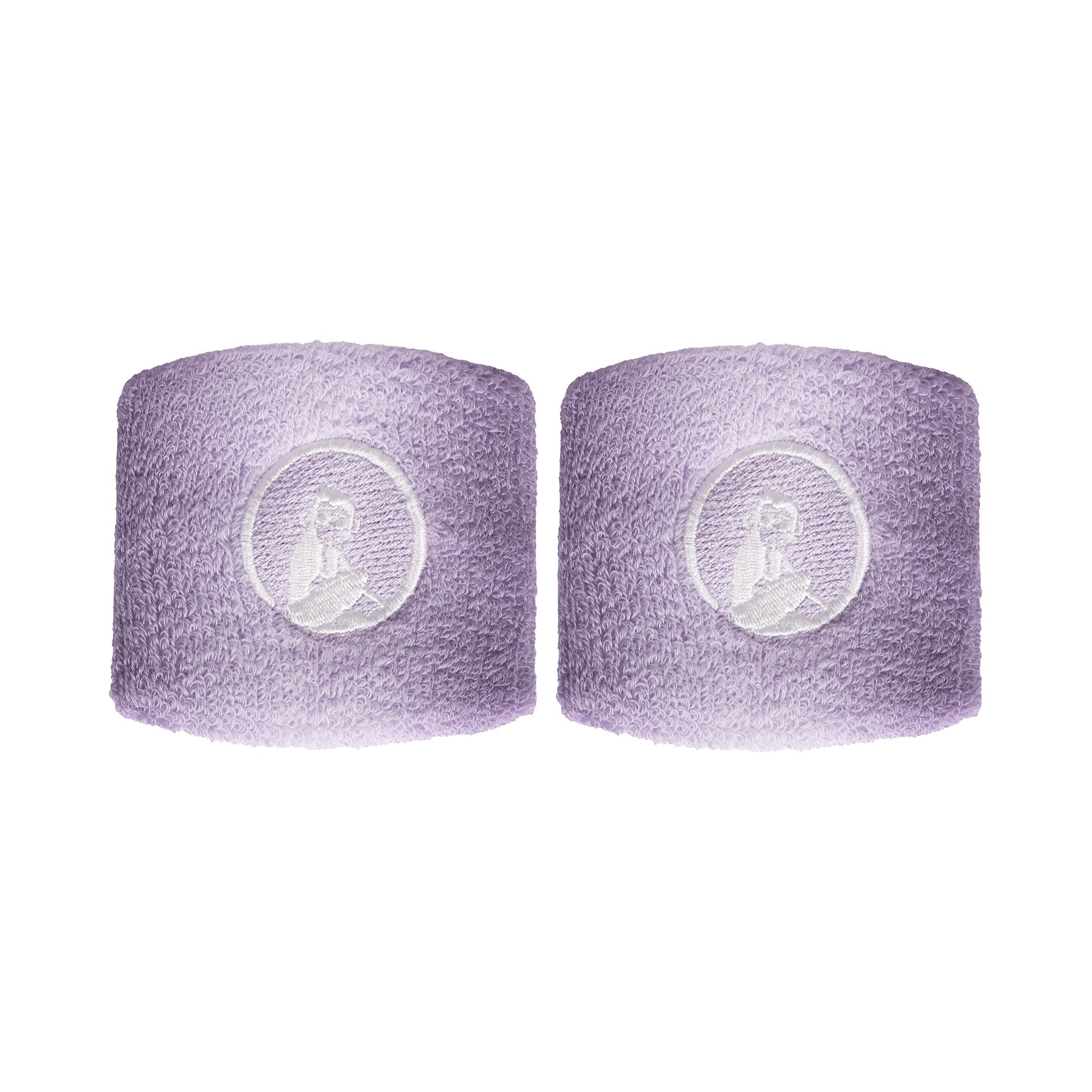 Quiet Please Cinta para sudor Pack de 2 corto - morado