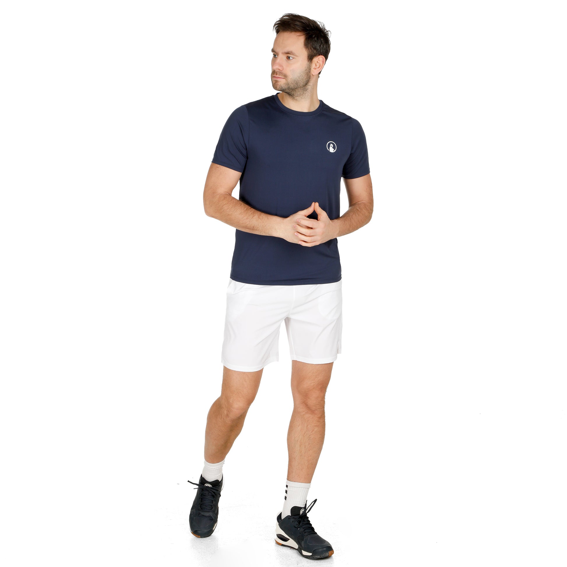 Quiet Please Receiver Camiseta De Manga Corta Hombres-Azul Oscuro