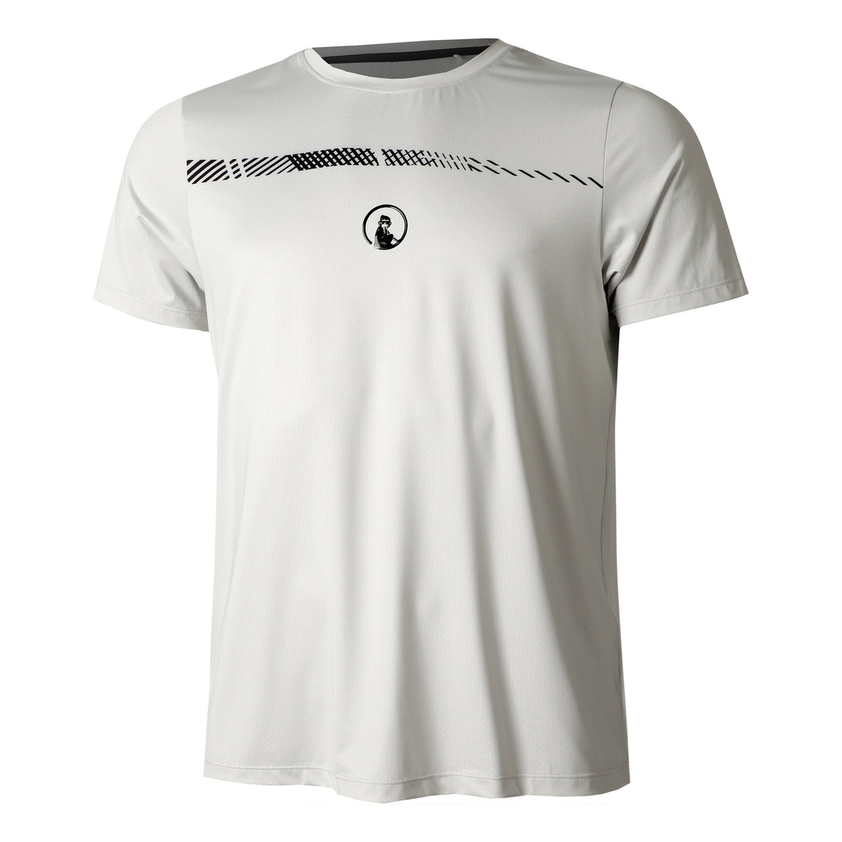 Quiet Please Sparkle Receiver Camiseta De Manga Corta Hombres-Gris Claro