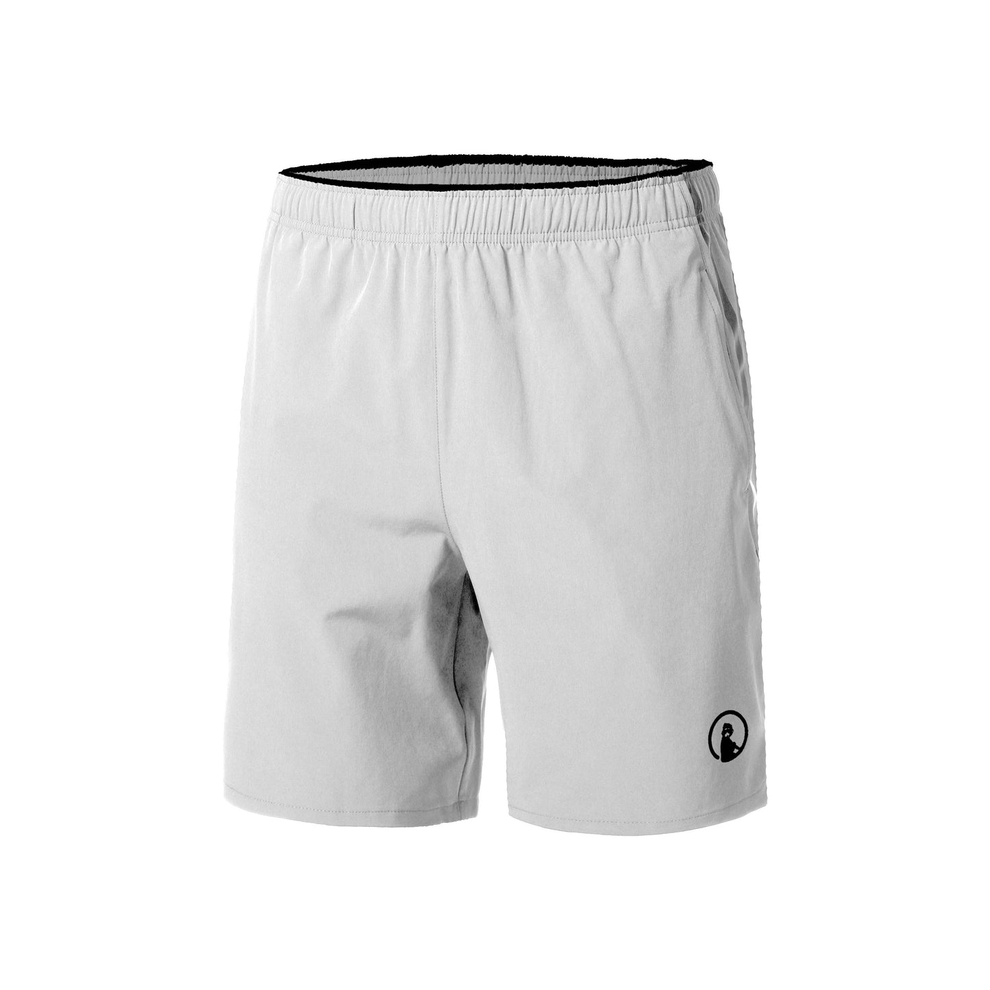 Quiet Please Sparkle Drop Shorts Hombres-Gris Claro