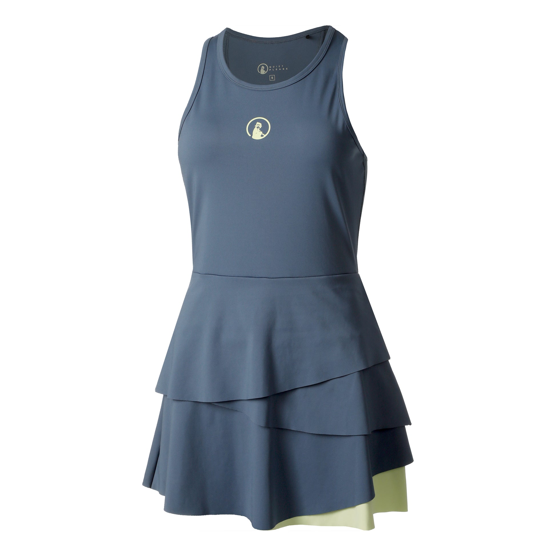 Quiet Please Flounce Vestido Mujeres - azul,