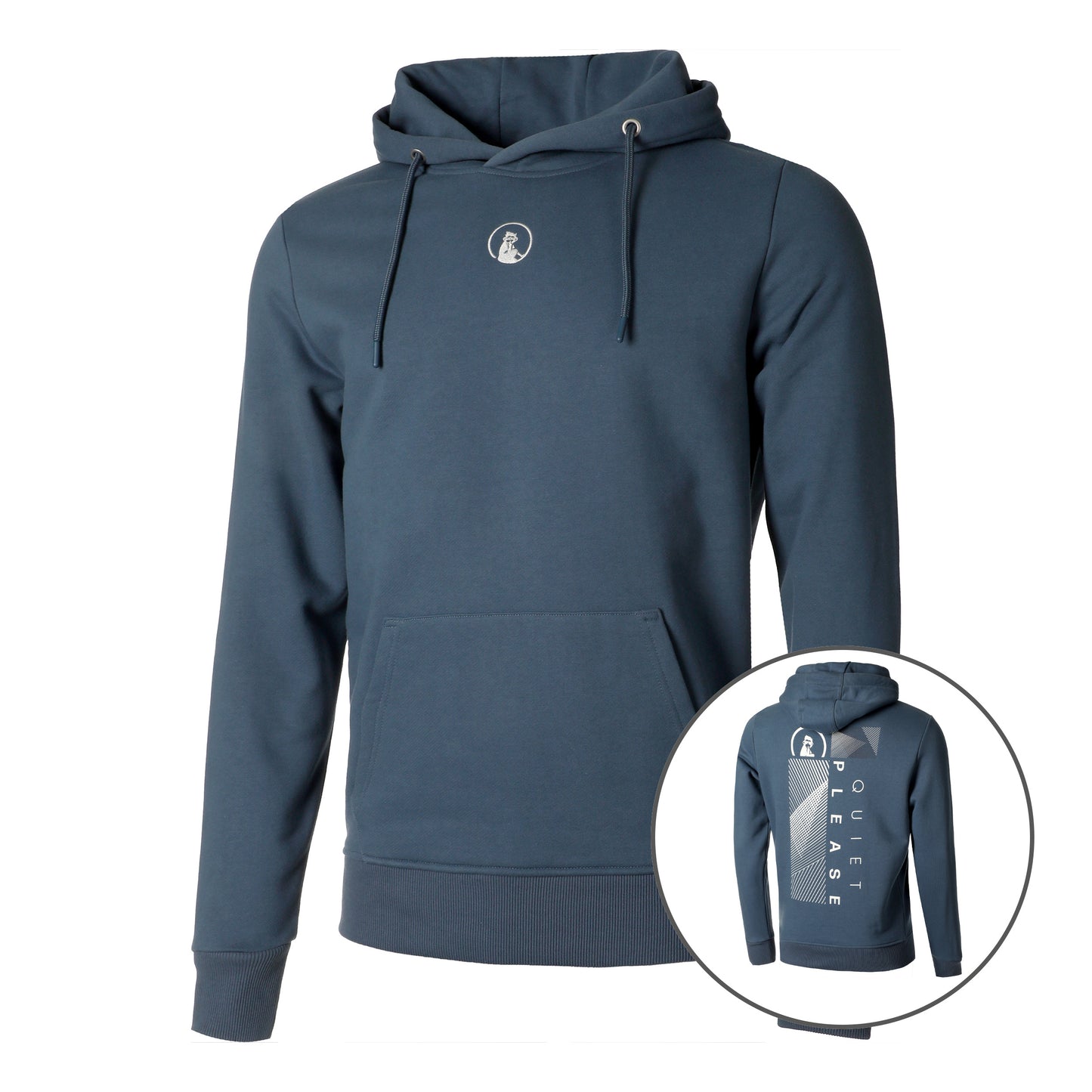 Quiet Please Tile Sudadera con capucha Hombres - azul,