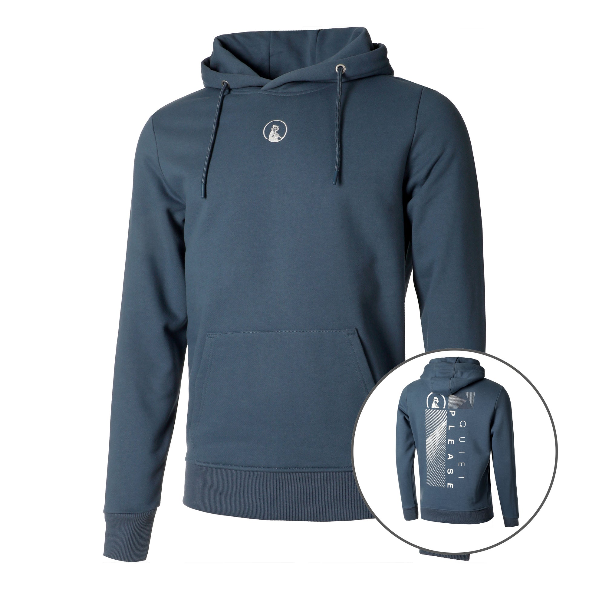 Quiet Please Tile Sudadera con capucha Hombres - azul,