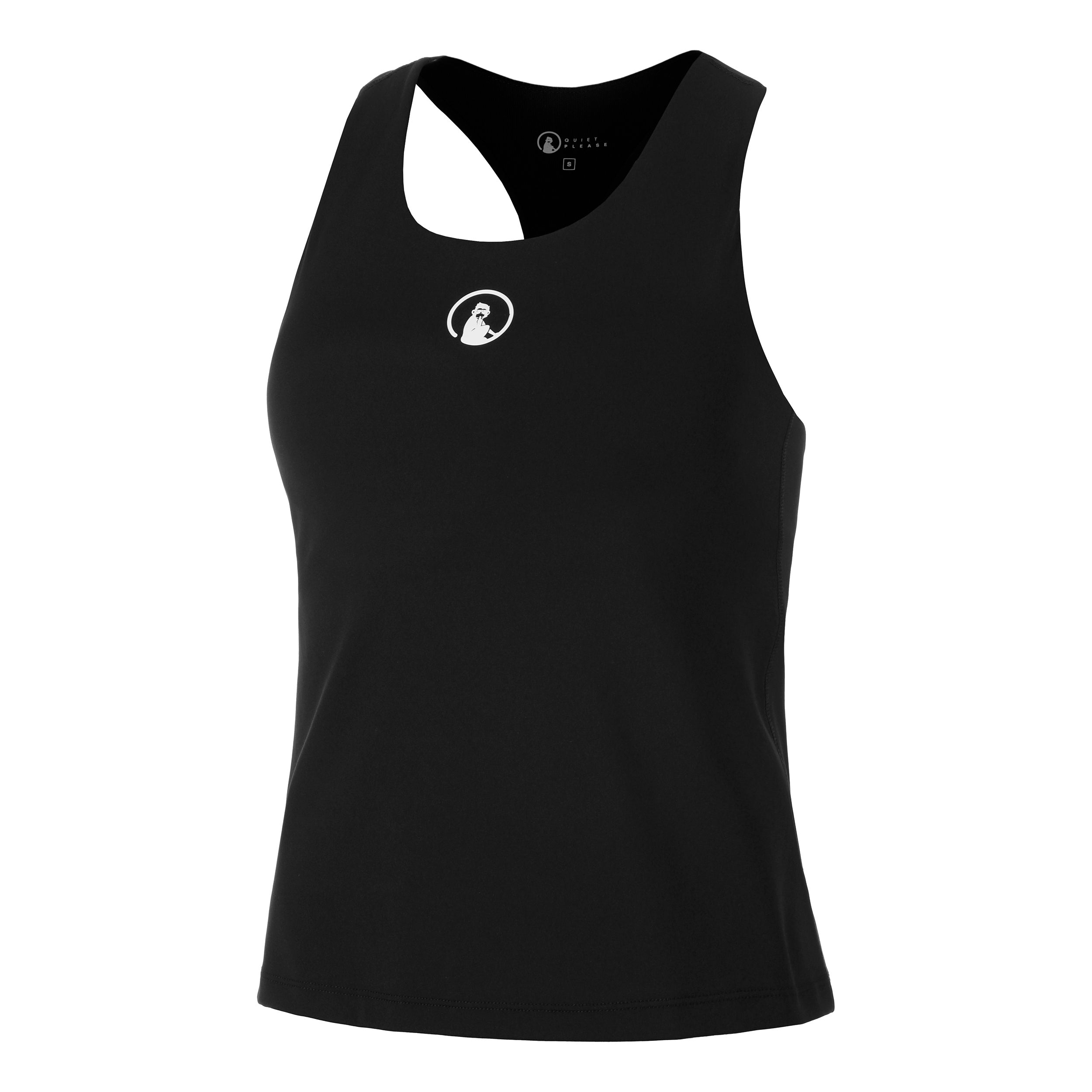 Quiet Please Inside In Camiseta De Tirantes Mujeres-Negro