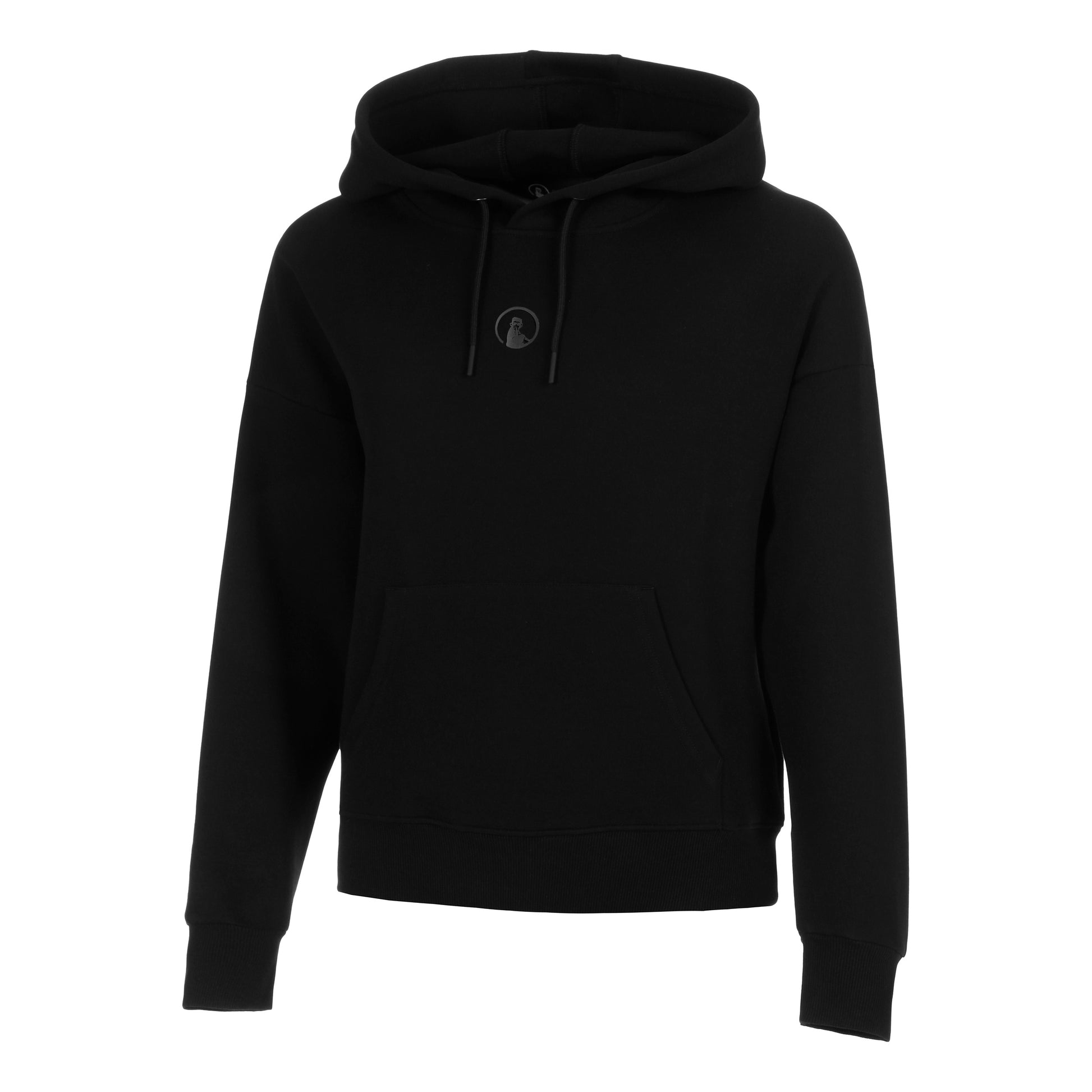 Quiet Please Tonal Core Sudadera Con Capucha Mujeres-Negro