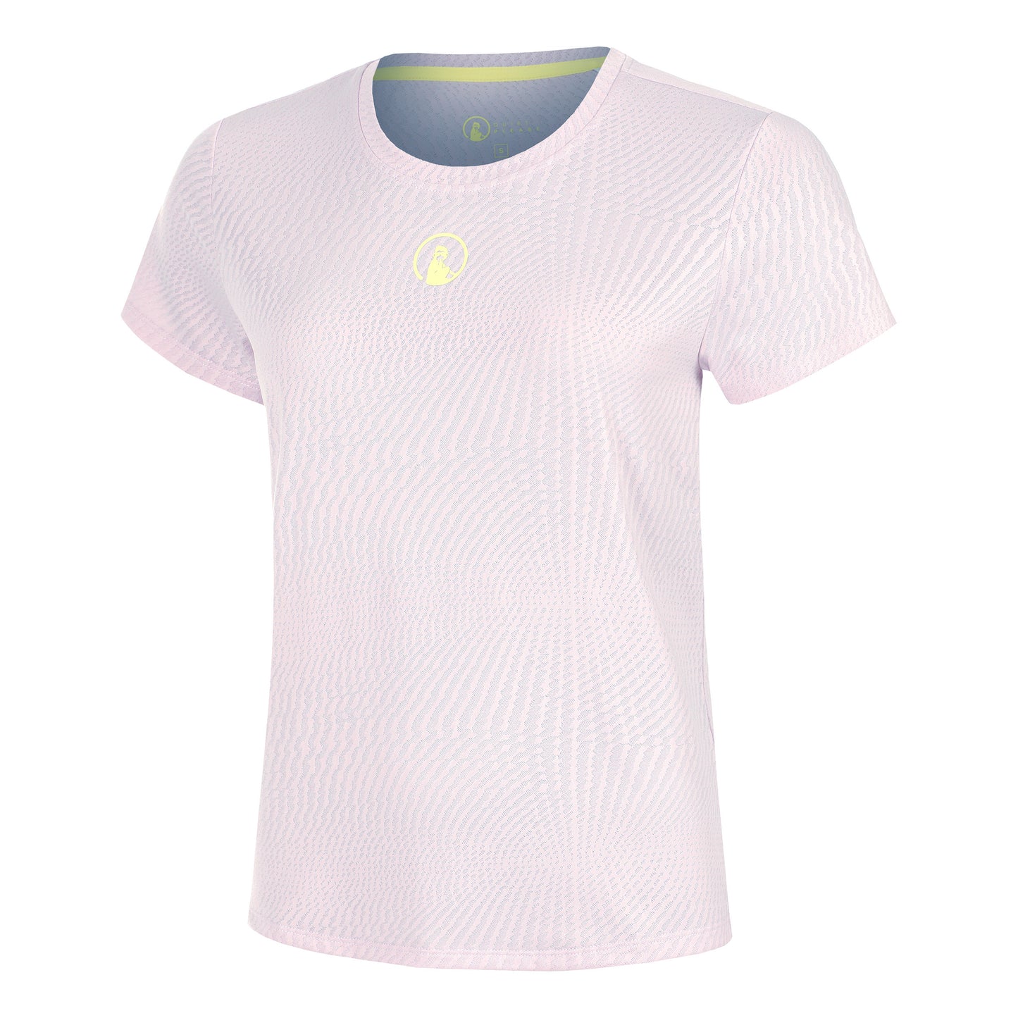 Quiet Please Mind Spin Camiseta De Manga Corta Mujeres-Morado,Amarillo
