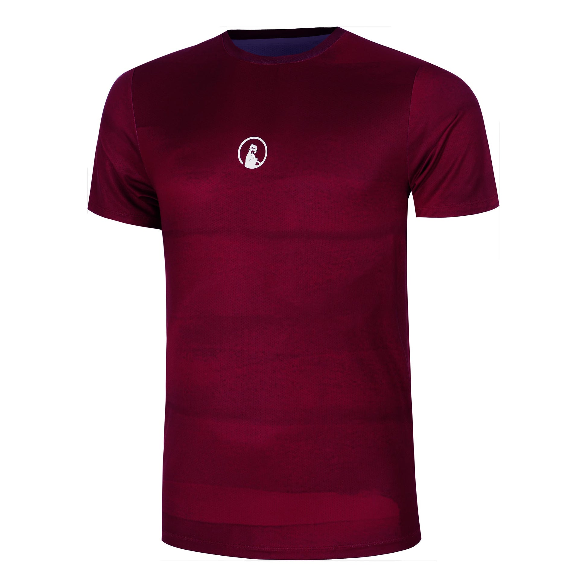 Quiet Please Create Receiver Wipe Camiseta De Manga Corta Hombres-Rojo Vino,Blanco