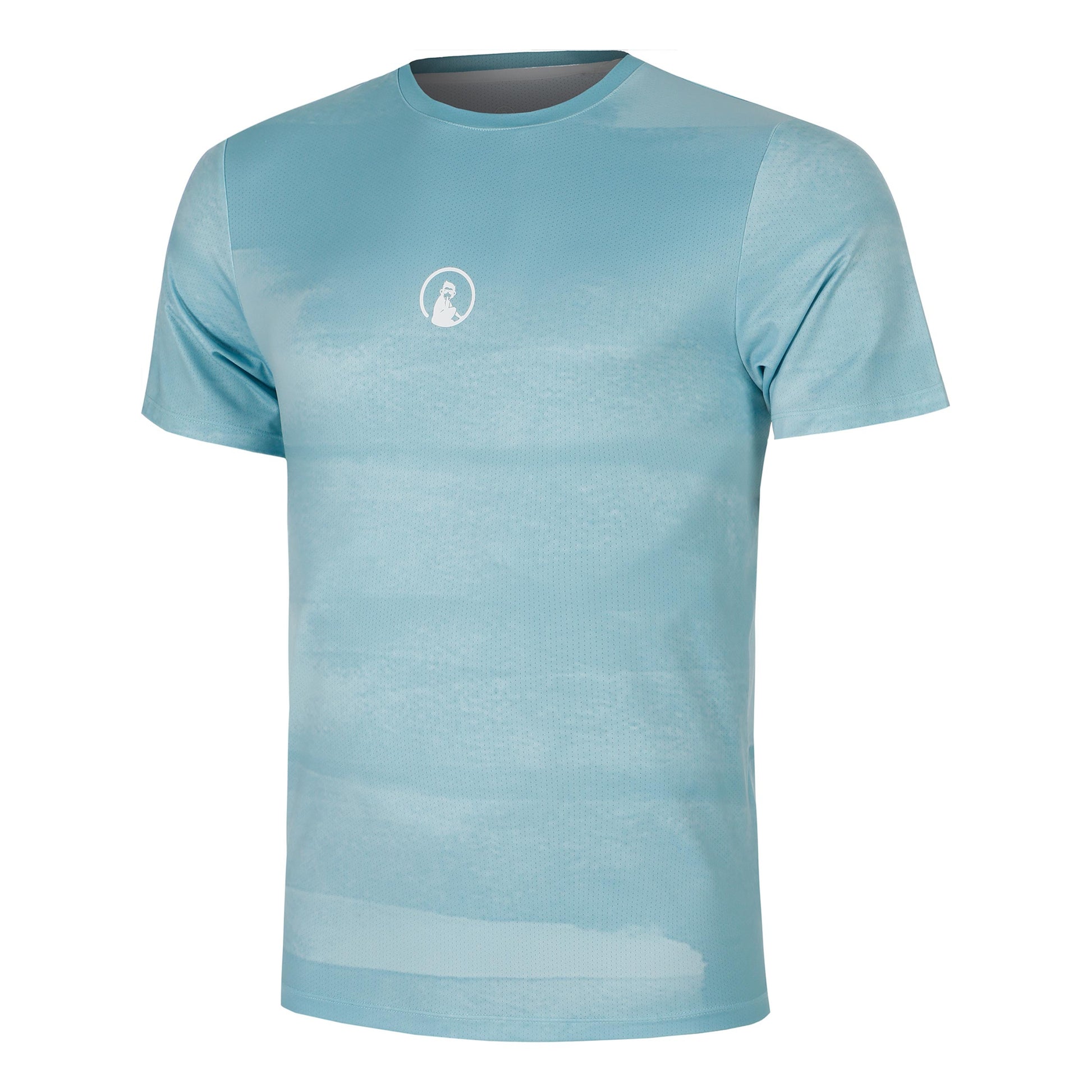 Quiet Please Create Receiver Wipe Camiseta De Manga Corta Hombres-Azul Claro,Blanco
