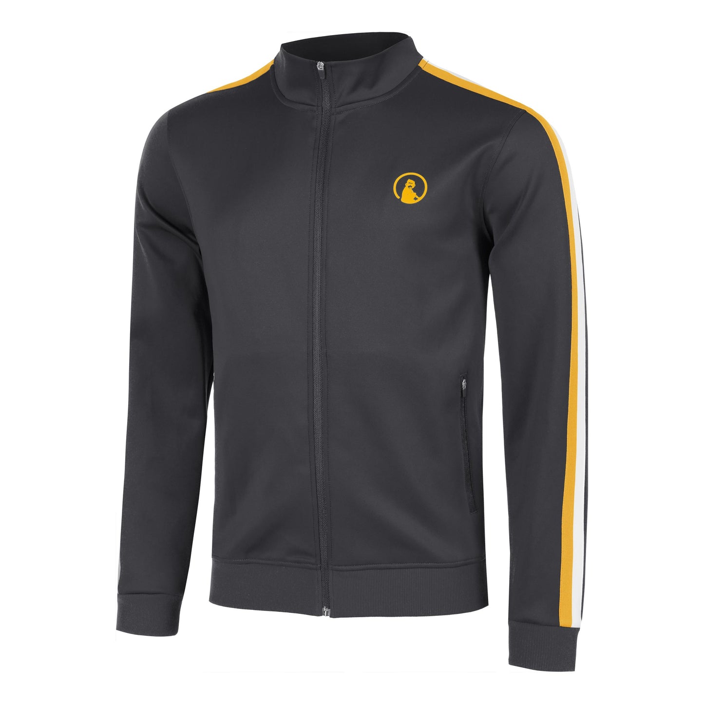 Quiet Please Endlessly Stripes Chaqueta De Entrenamiento Hombres-Antracita,Naranja