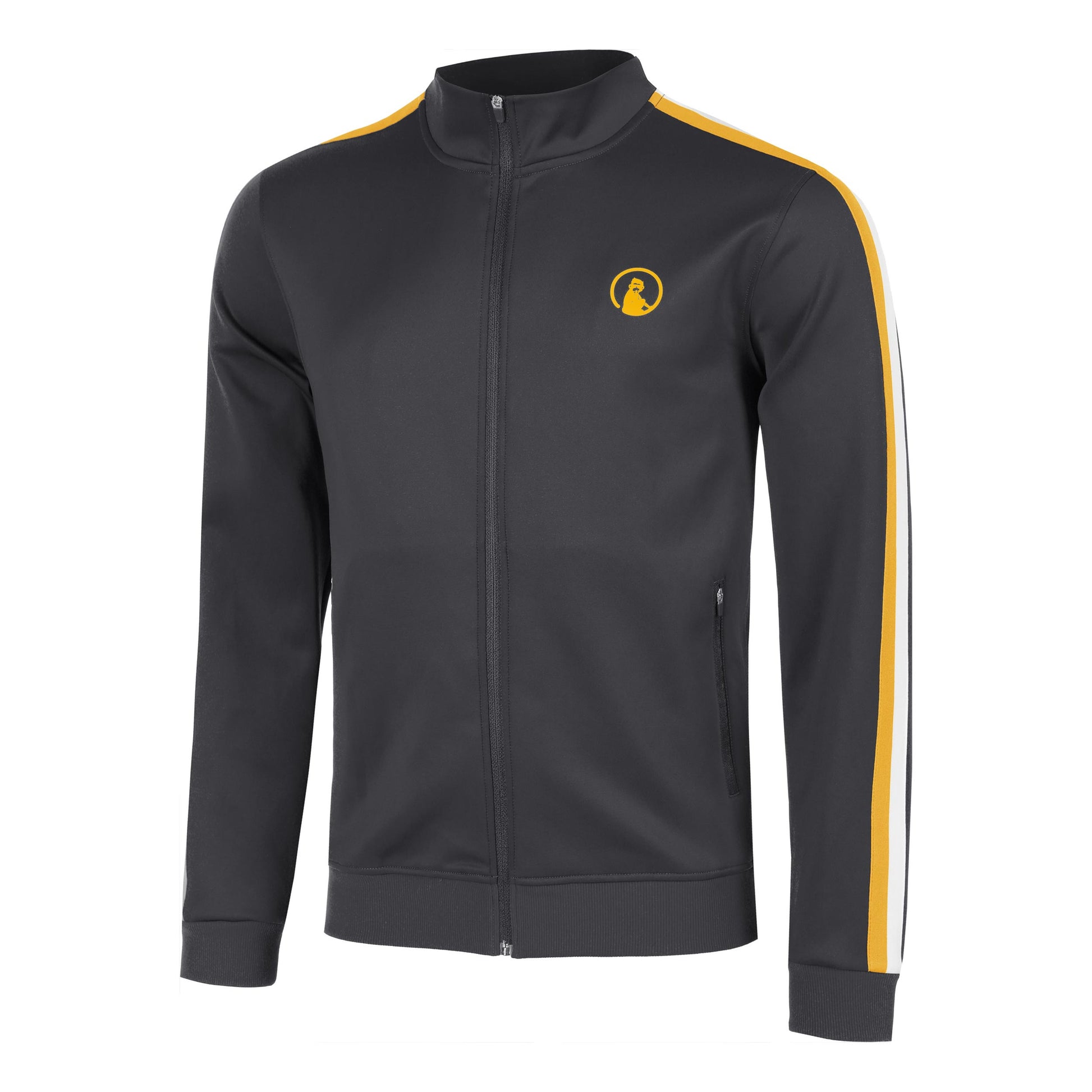 Quiet Please Endlessly Stripes Chaqueta De Entrenamiento Hombres-Antracita,Naranja