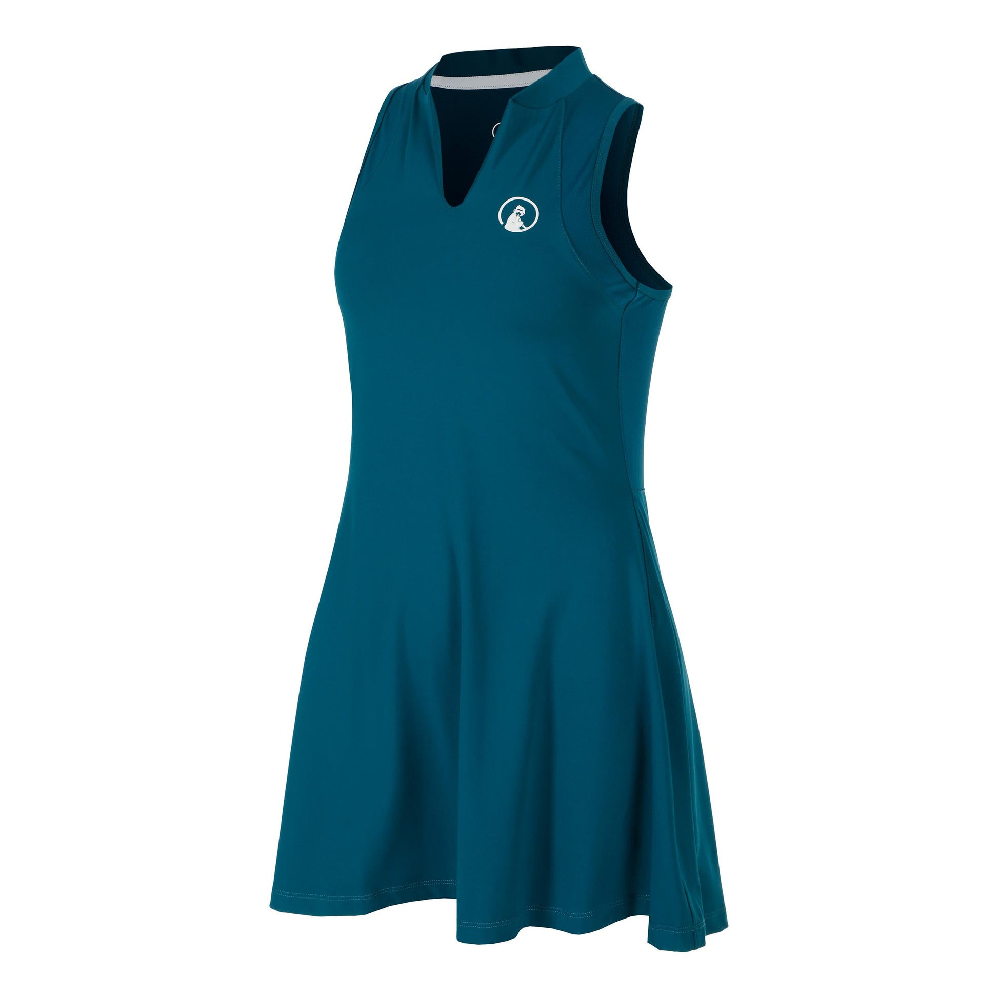 Quiet Please Create Ace Vestido Mujeres-Color Petróleo,Blanco