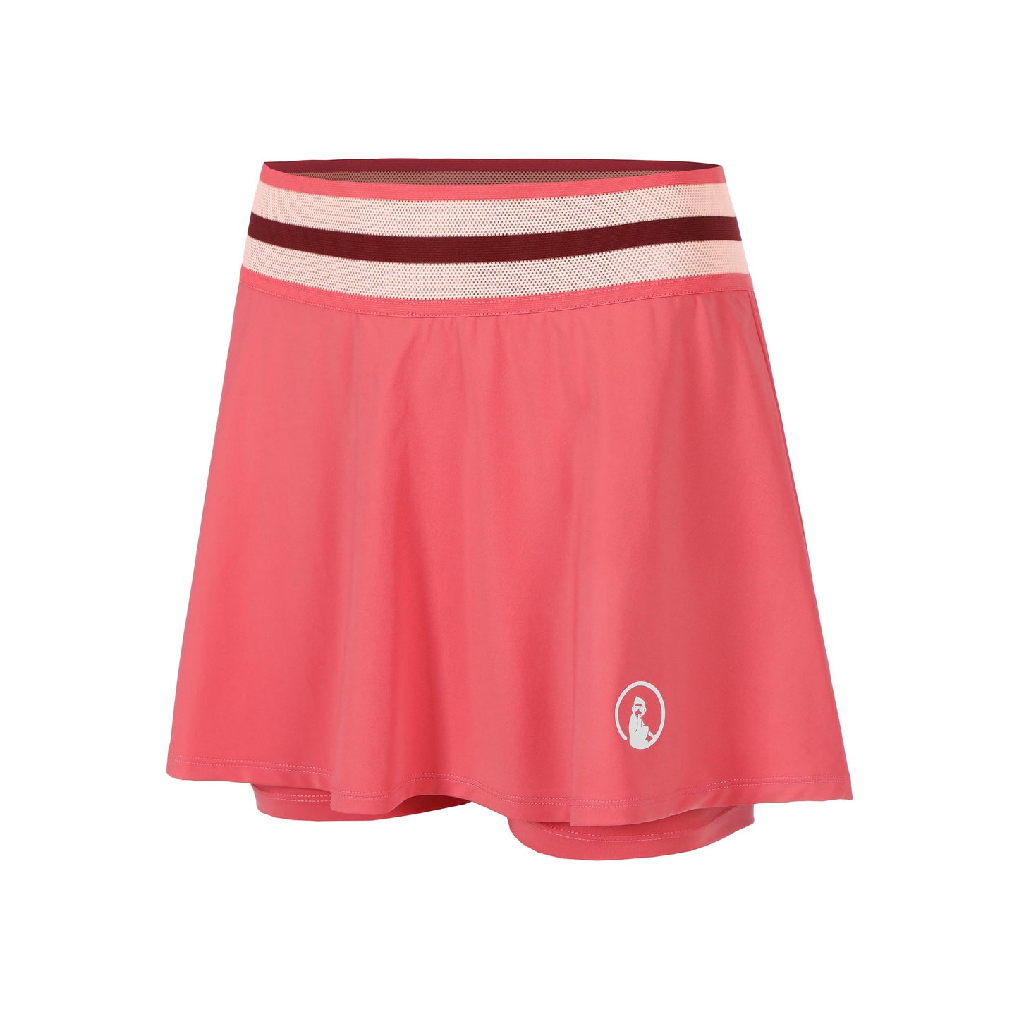 Quiet Please Endlessly Bounce Falda Mujeres-Coral,Multicolor