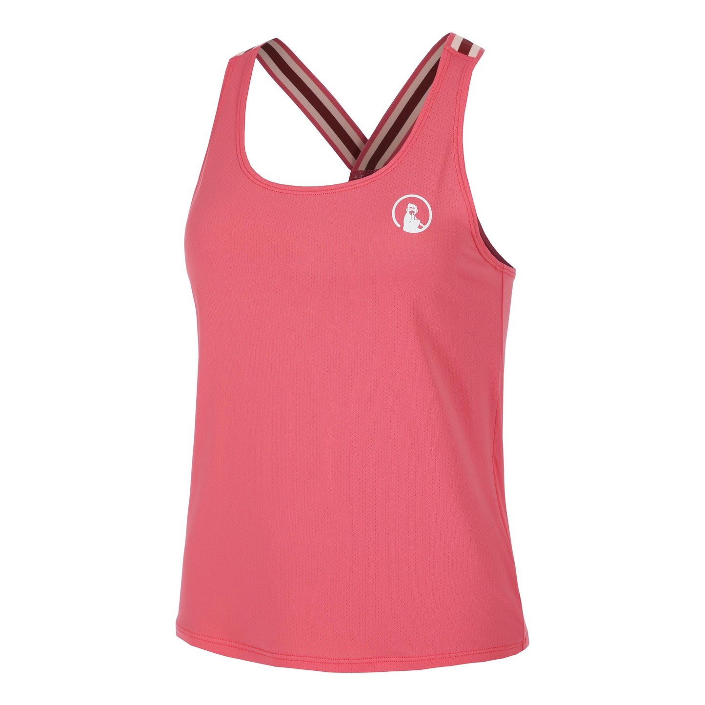 Quiet Please Endlessly Serve & Volley 2.0 Camiseta De Tirantes Mujeres-Coral,Multicolor