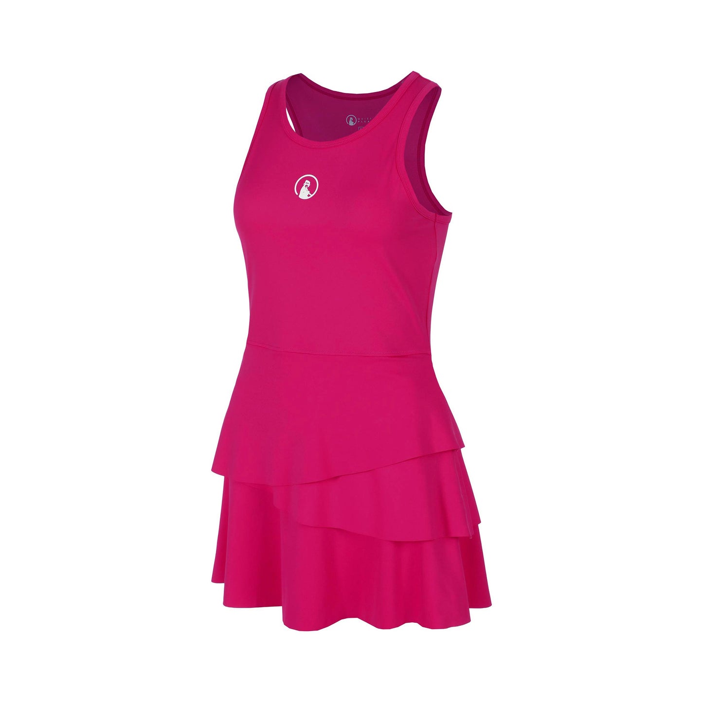 Quiet Please Create Flounce Vestido Chicas-Rosa,Blanco