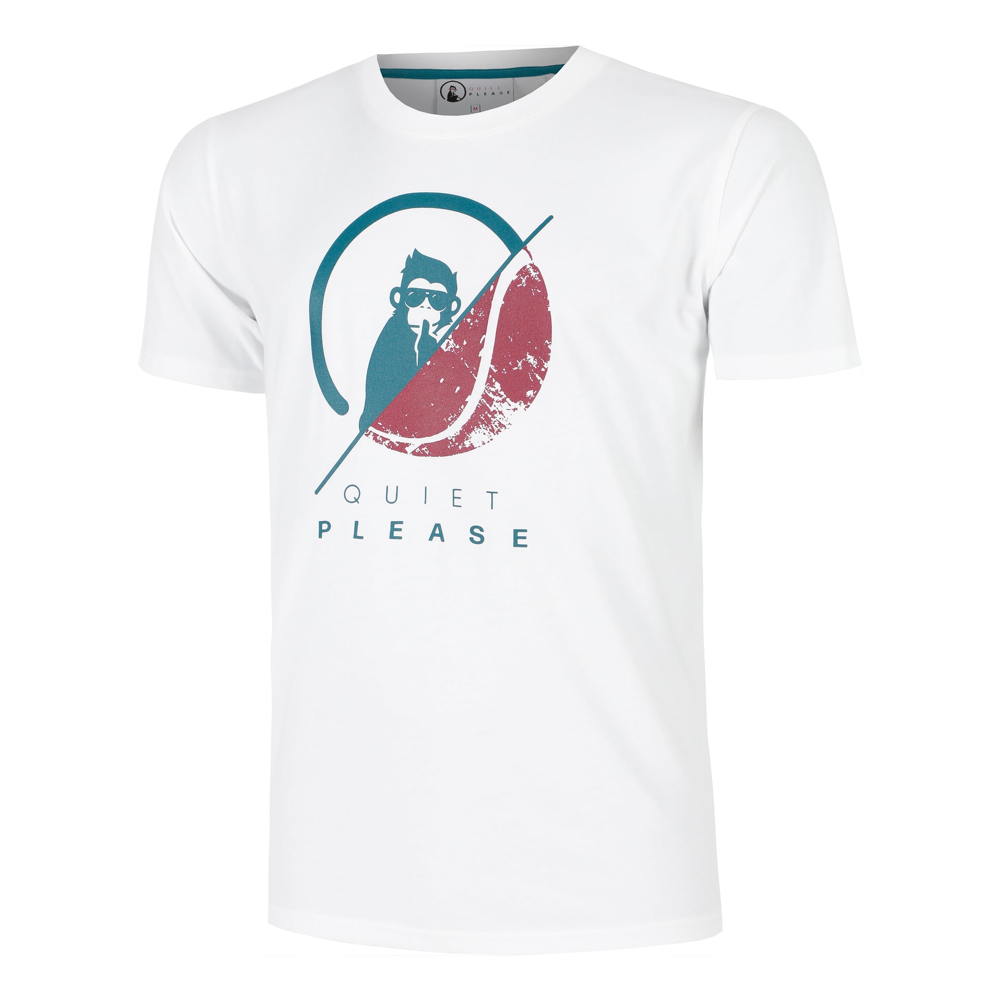 Quiet Please Create 40:40 Camiseta De Manga Corta Hombres-Blanco,Multicolor