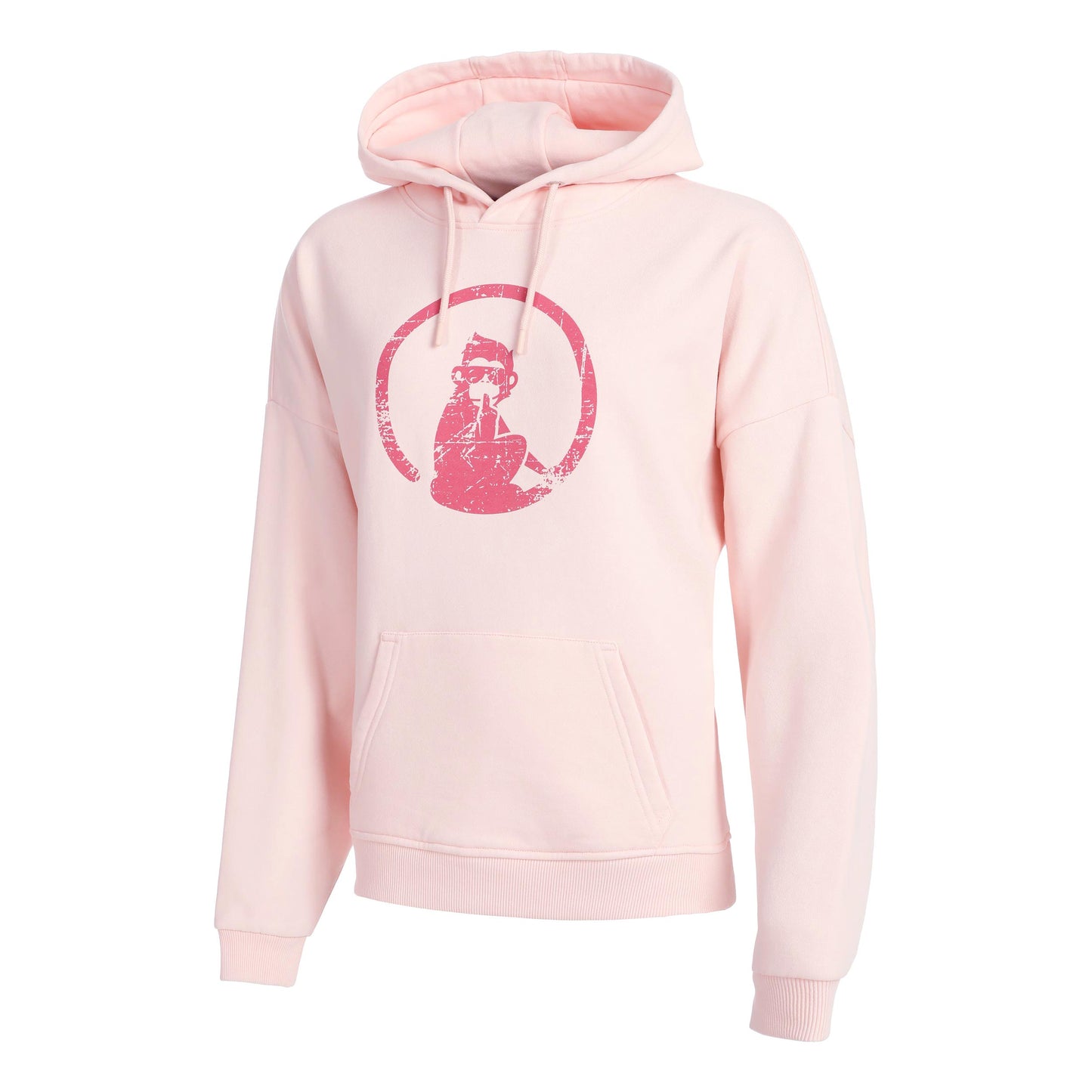 Quiet Please Endlessly Washed Out Oversize Sudadera Con Capucha Mujeres-Rosa