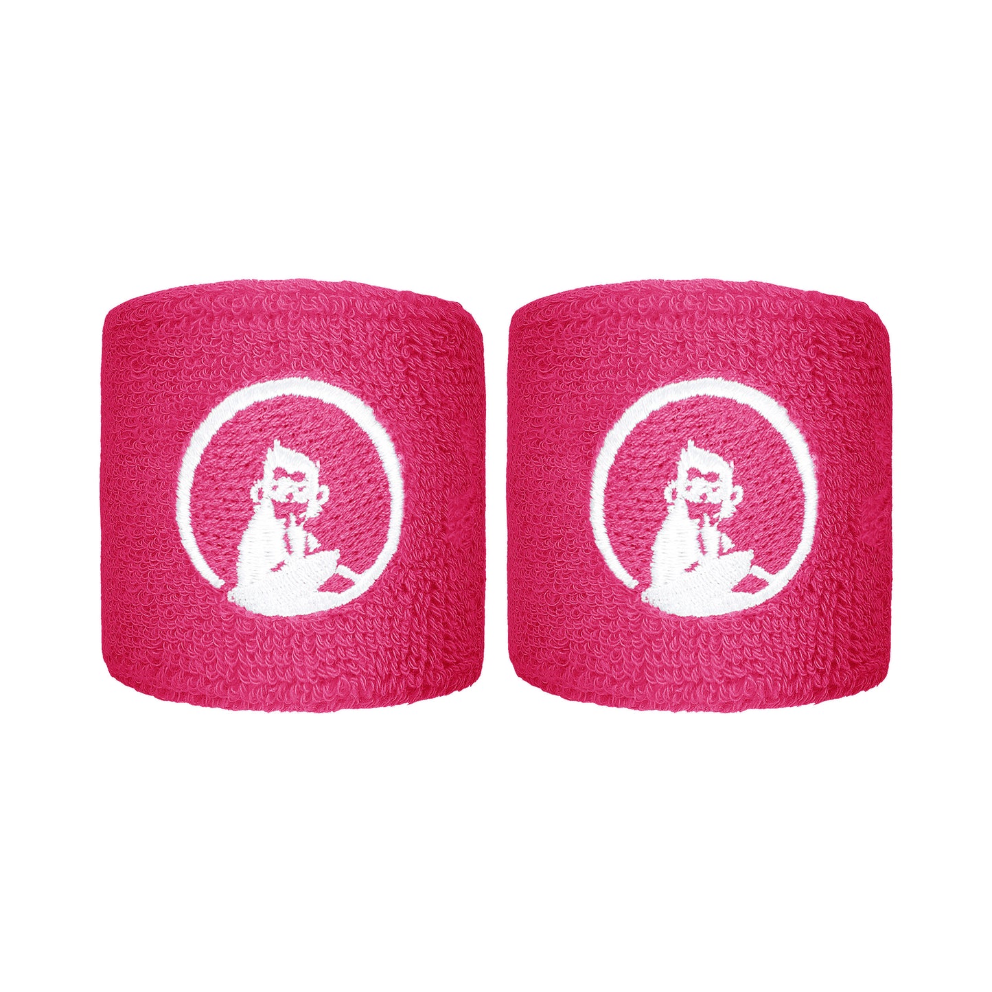 Quiet Please Cinta para sudor Pack de 2 corto - rosa