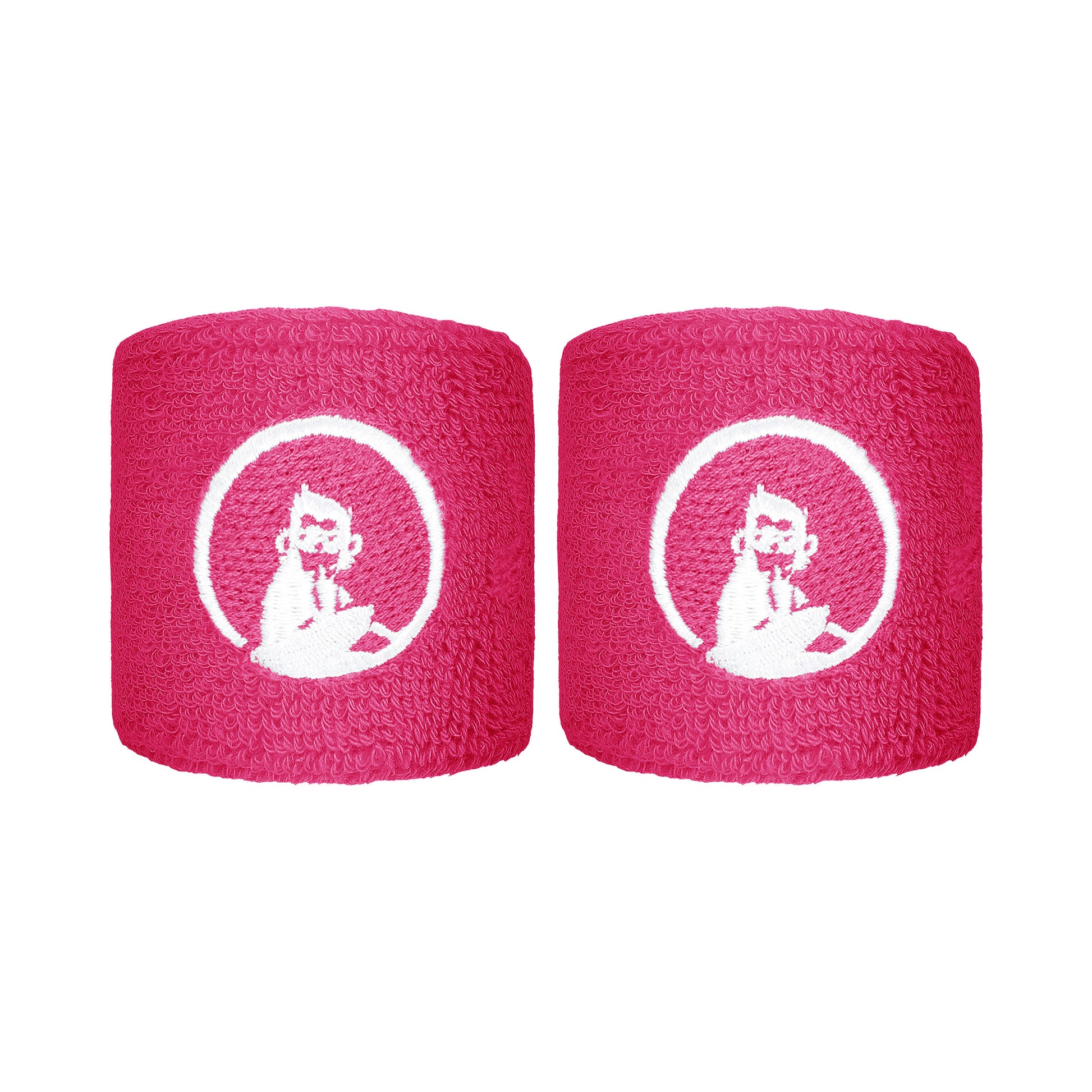 Quiet Please Cinta para sudor Pack de 2 corto - rosa
