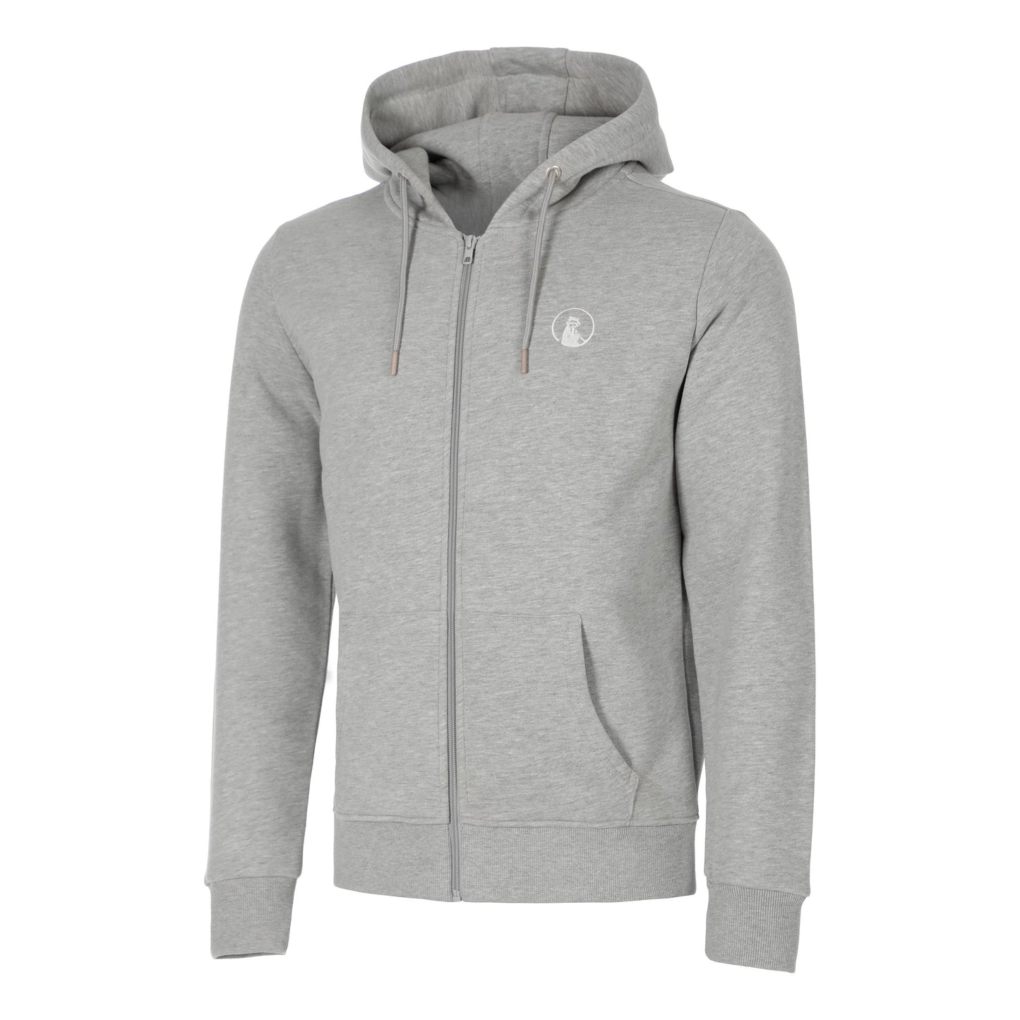 Quiet Please Essential Zip Sudadera con cremallera Hombres-gris