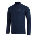 Big Serve 1/4 Zip Camiseta de manga larga Hombres-azul oscuro