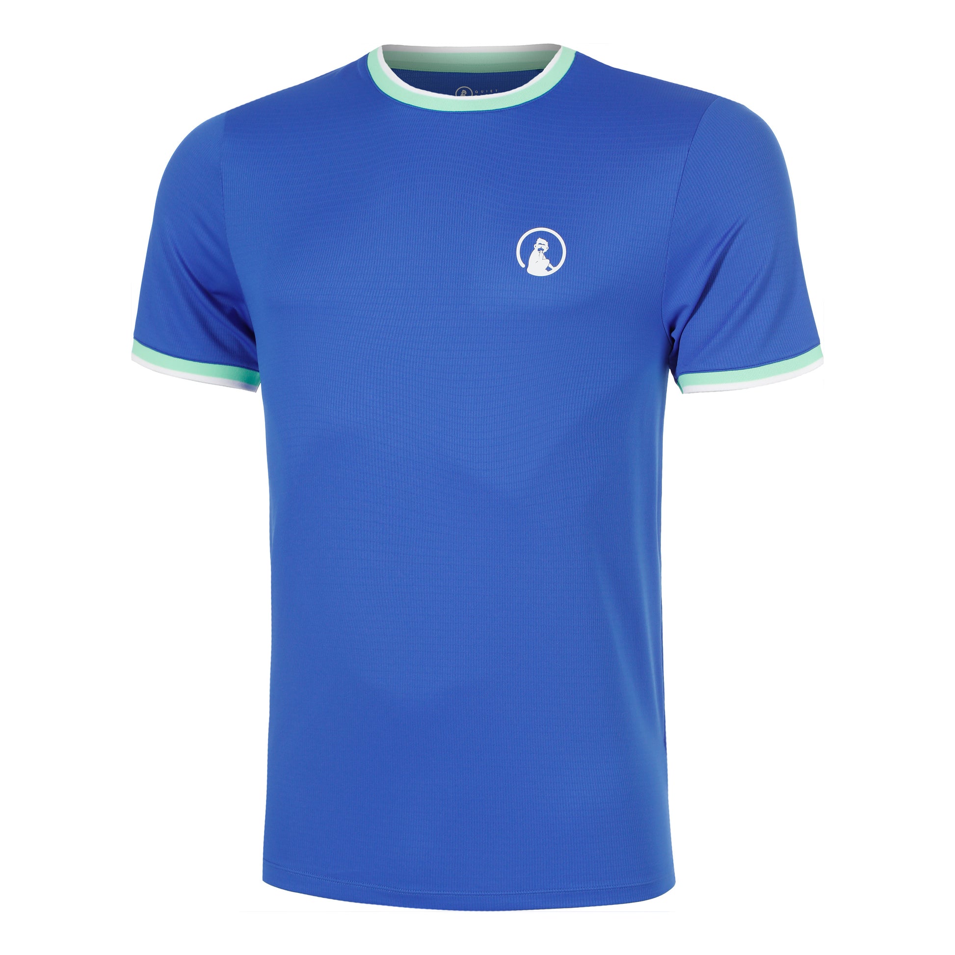 Quiet Please Joy Break Ringer Camiseta de manga corta Hombres - azul, blanco