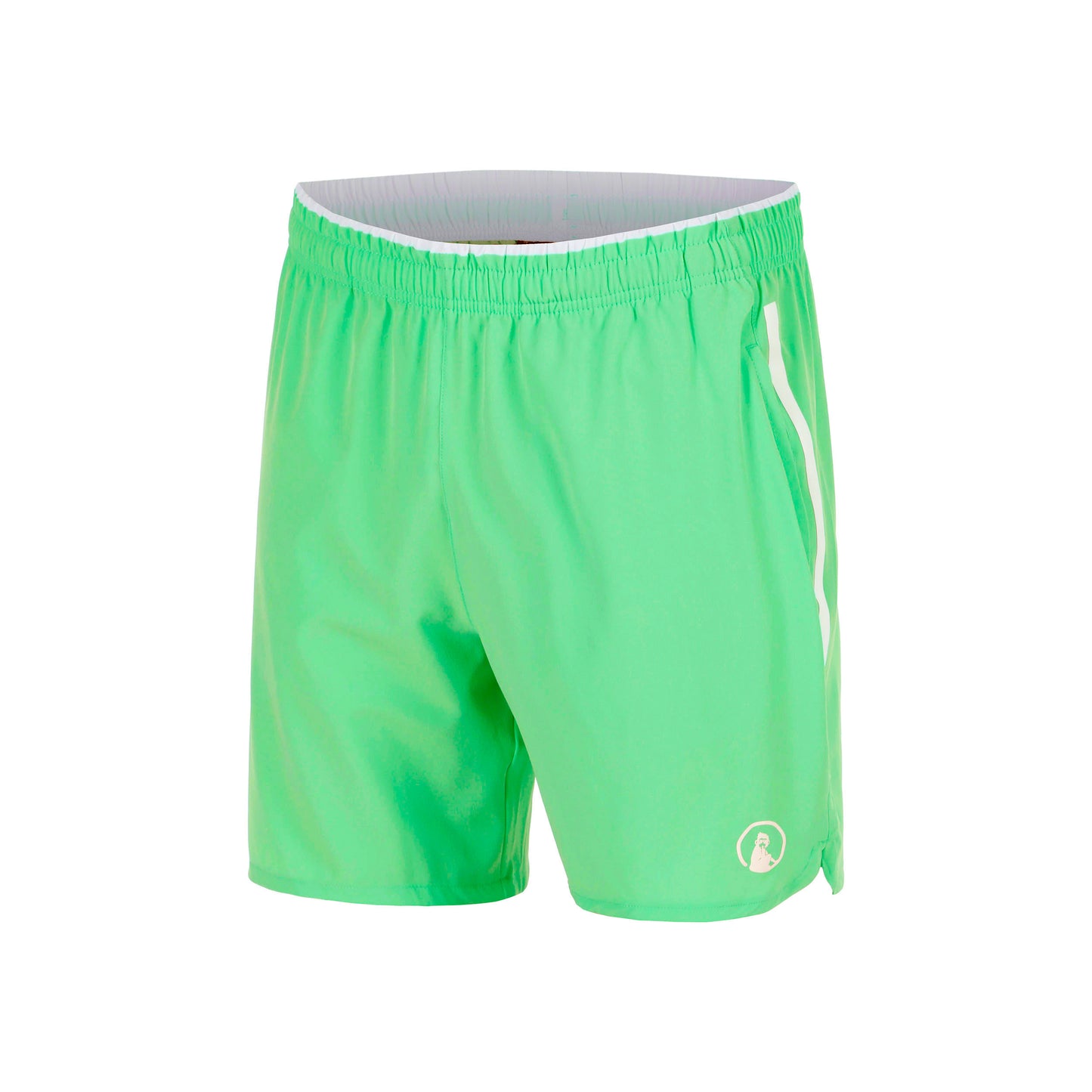 Quiet Please Joy Drop 7in Shorts Hombres - verde, blanco