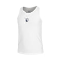 Racerback Camiseta De Tirantes Chicas-Blanco,Azul Oscuro
