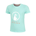 Wild Baseline Logo Camiseta De Manga Corta Chicas-Turquesa,Multicolor