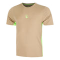 Wild Receiver Verti Camiseta De Manga Corta Hombres-Beige,Multicolor