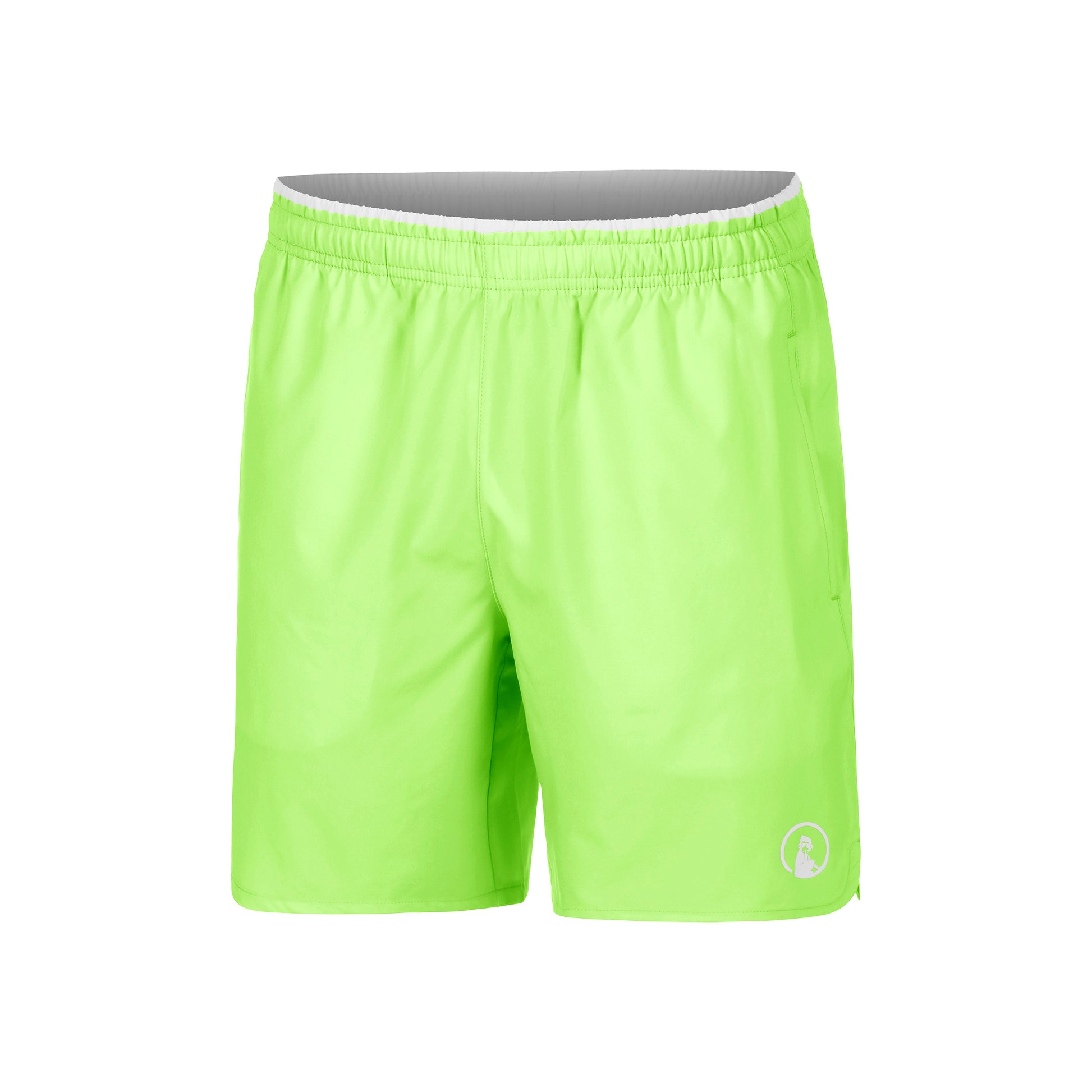 Quiet Please Wild Slam Shorts Hombres-Verde Neón,Blanco