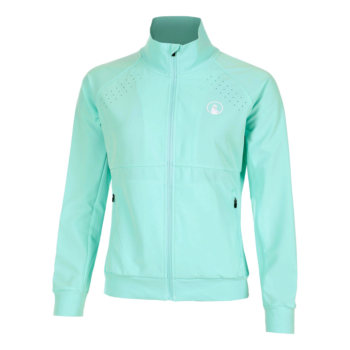Quiet Please Wild Return Chaqueta De Entrenamiento Mujeres-Turquesa,Blanco