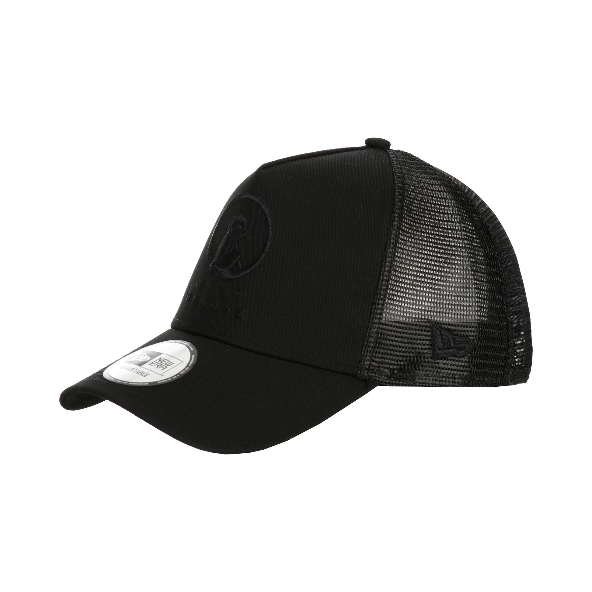 Quiet Please New Era Trucker Gorra-Negro