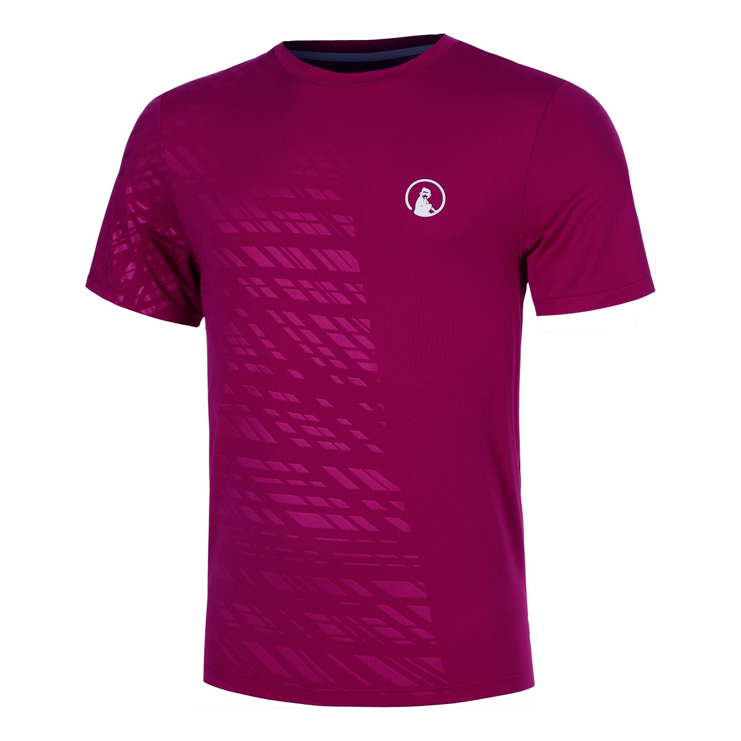 Quiet Please Receiver Embossed Camiseta de manga corta Hombres-berry, blanco