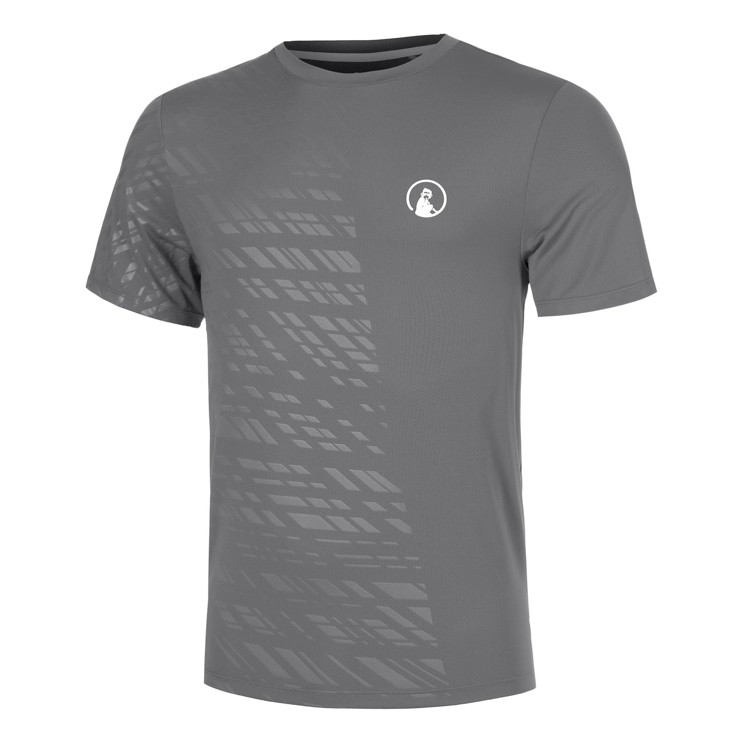 Quiet Please Receiver Embossed Camiseta de manga corta Hombres - gris, blanco