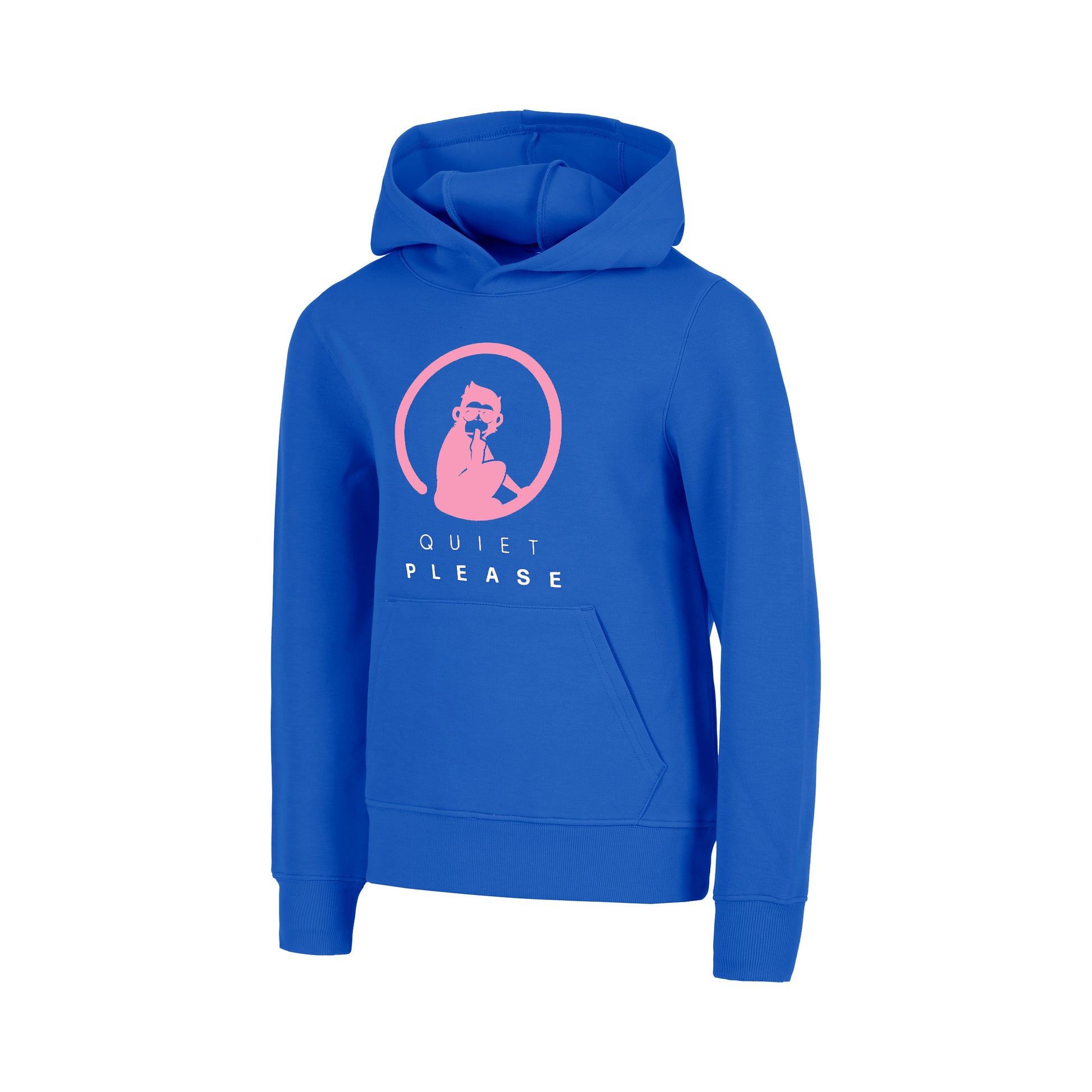 Quiet Please Crushaseline Logo Sudadera con capucha Chicas-azul, rosa