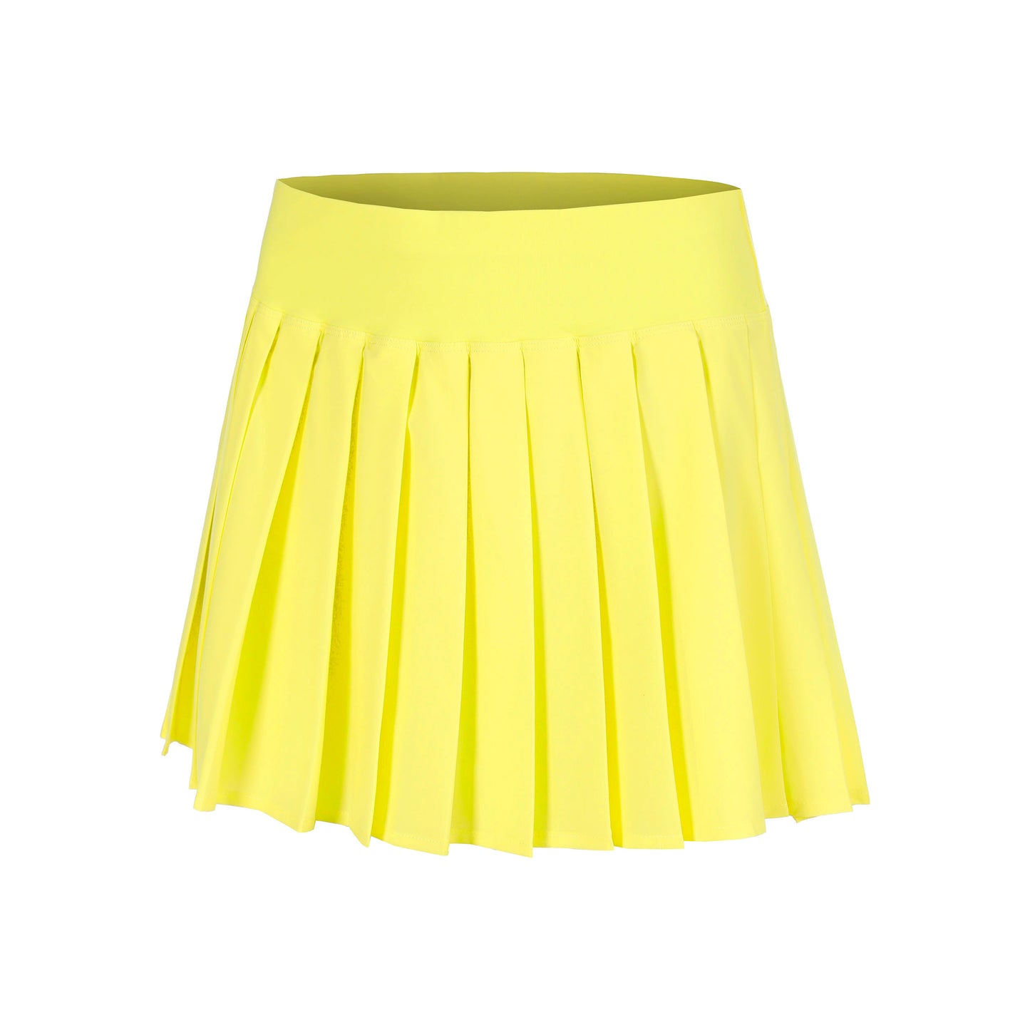 Quiet Please Love Pleated Falda Chicas - amarillo, blanco