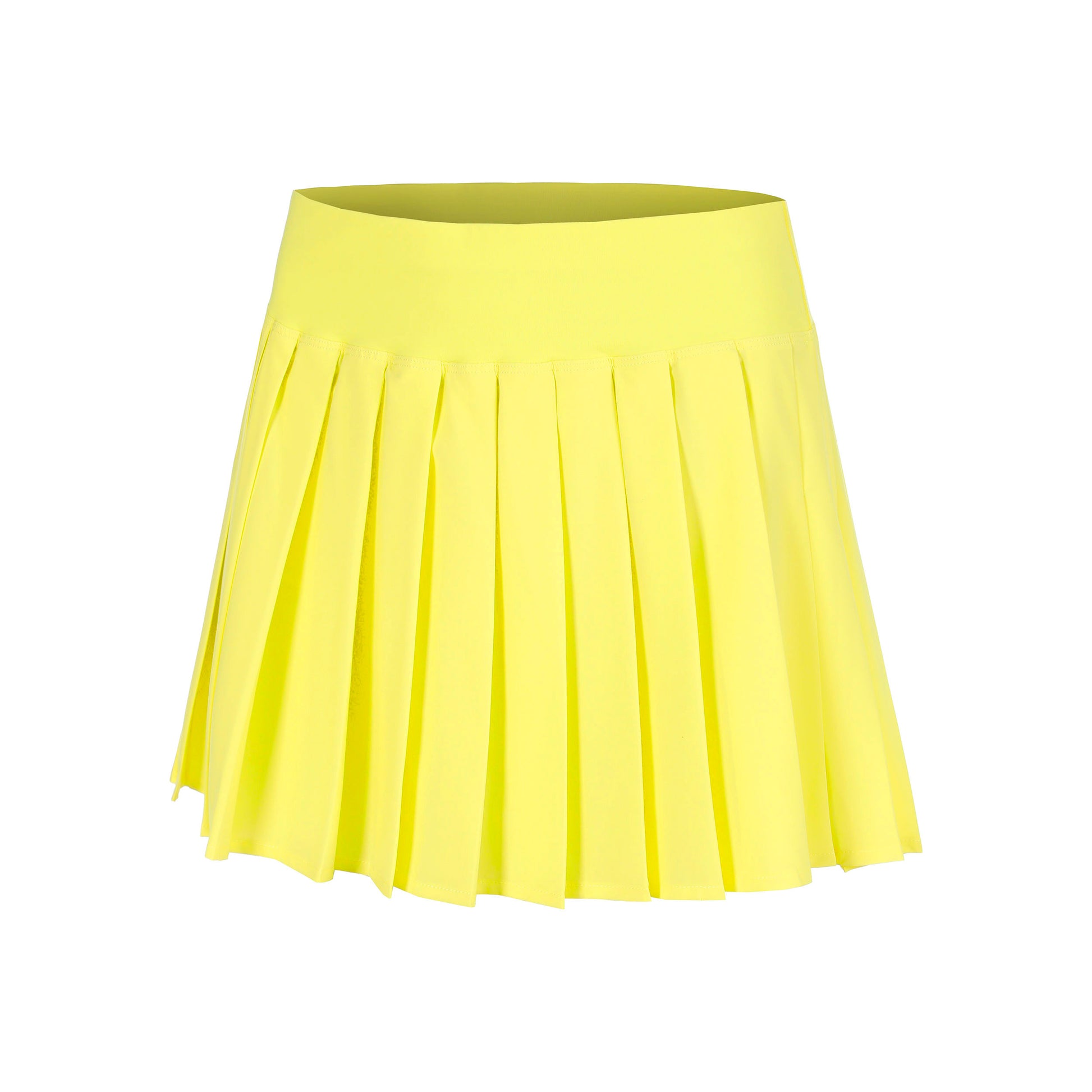 Quiet Please Love Pleated Falda Chicas - amarillo, blanco