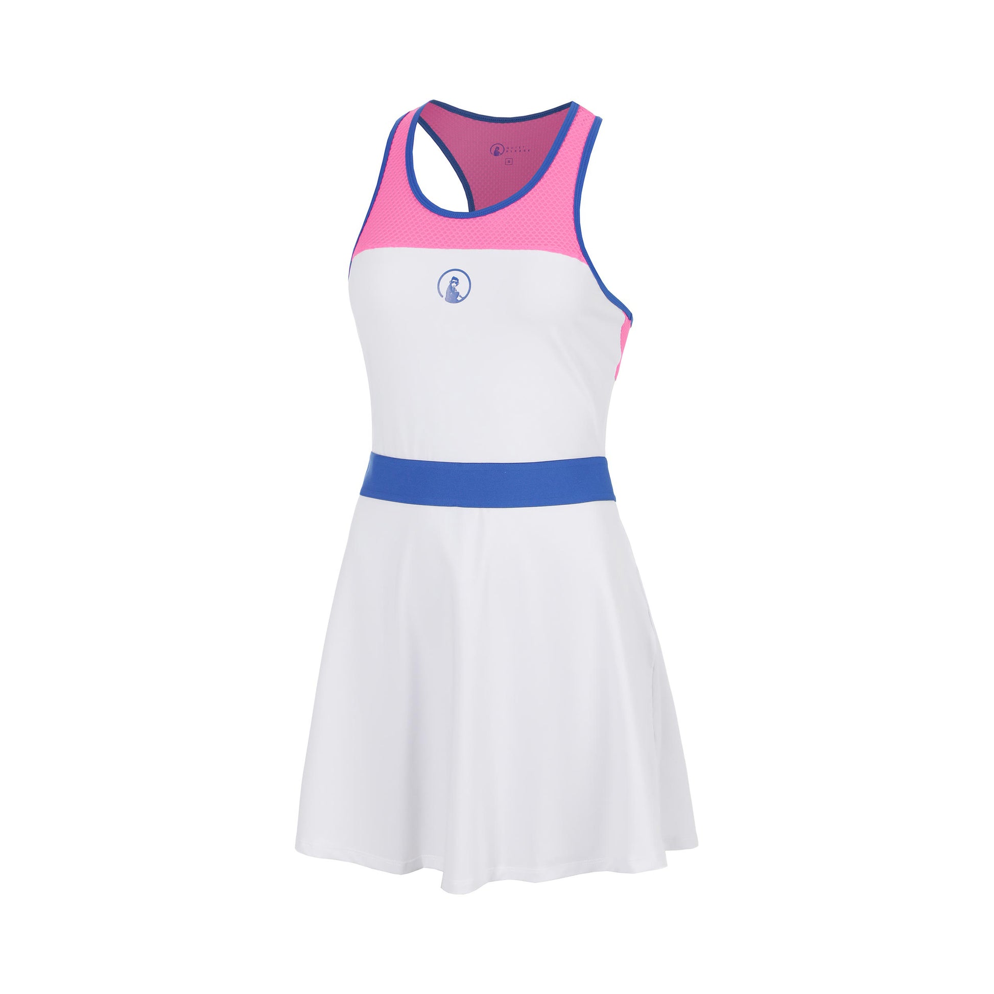 Quiet Please Racerback Vestido Chicas - blanco, azul