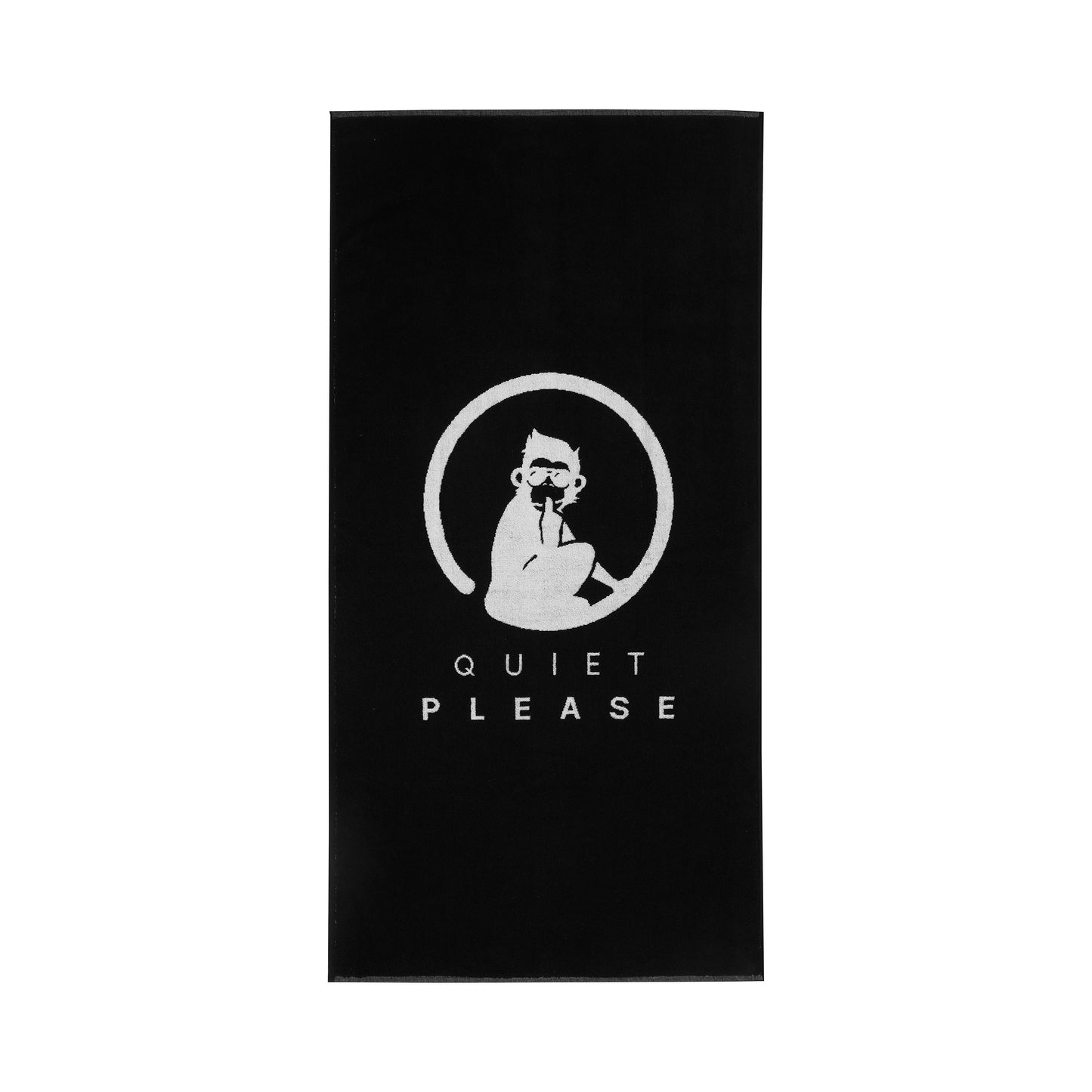 Quiet Please Performance 50x100cm Toalla-Negro,Blanco