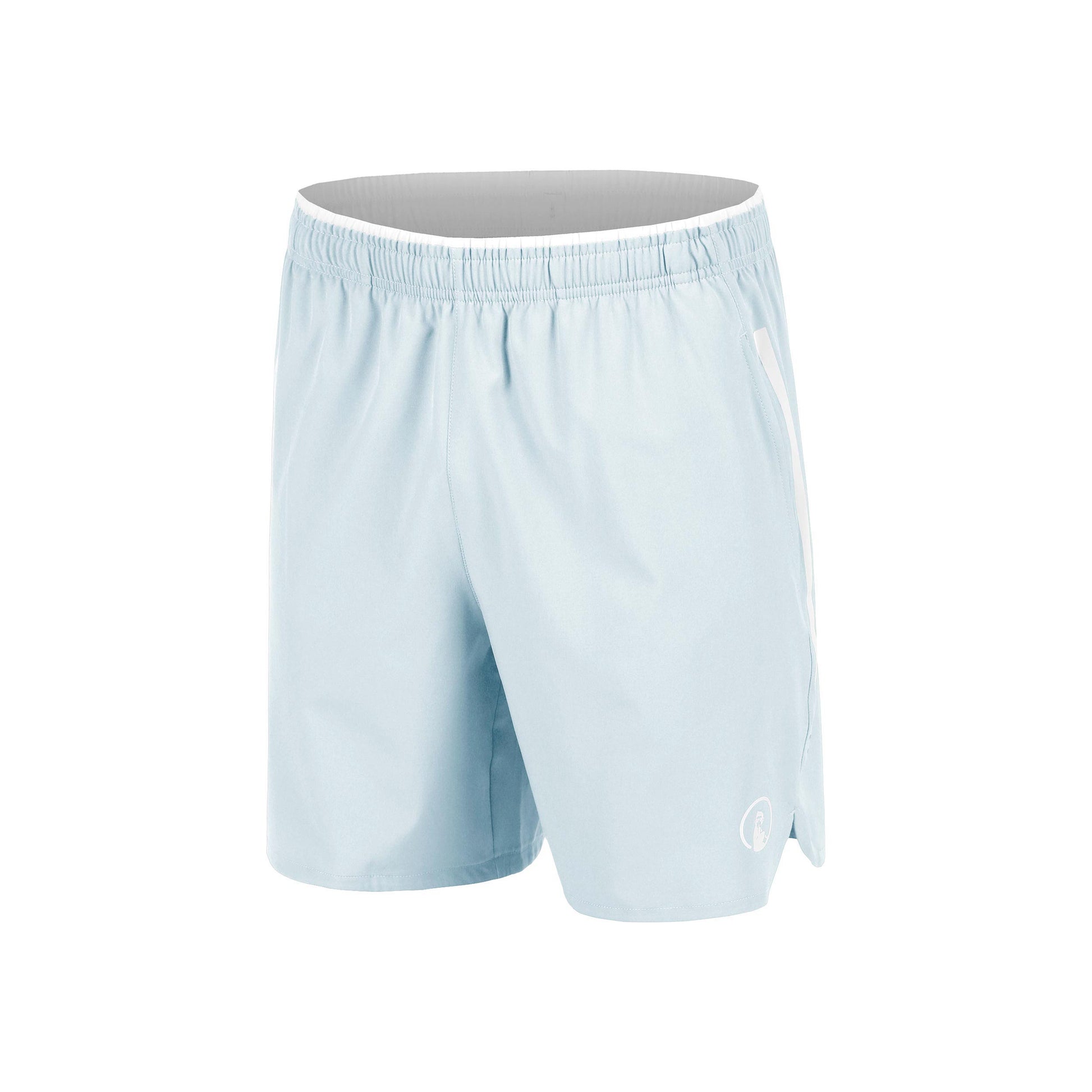 Quiet Please Memories Drop 7in Shorts Hombres - azul claro, blanco roto