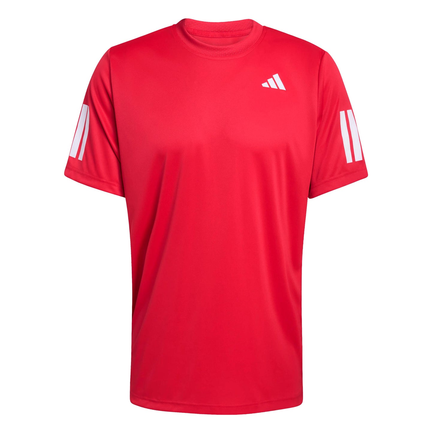 adidas Club 3Stripes Camiseta de manga corta Hombres - rojo, blanco