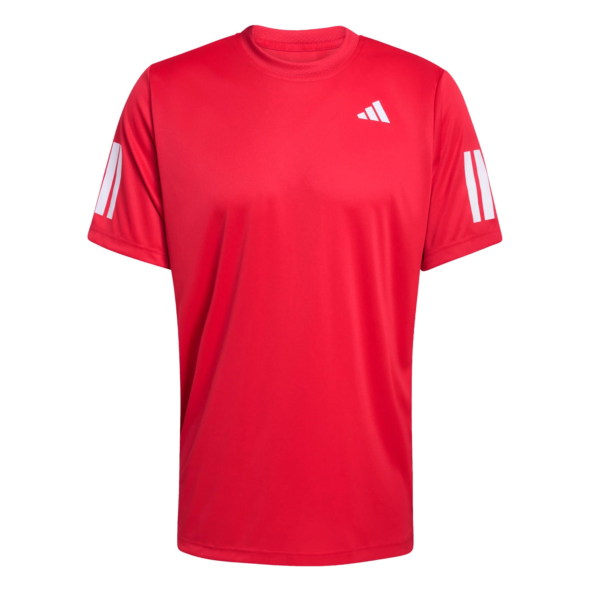 adidas Club 3Stripes Camiseta de manga corta Hombres - rojo, blanco