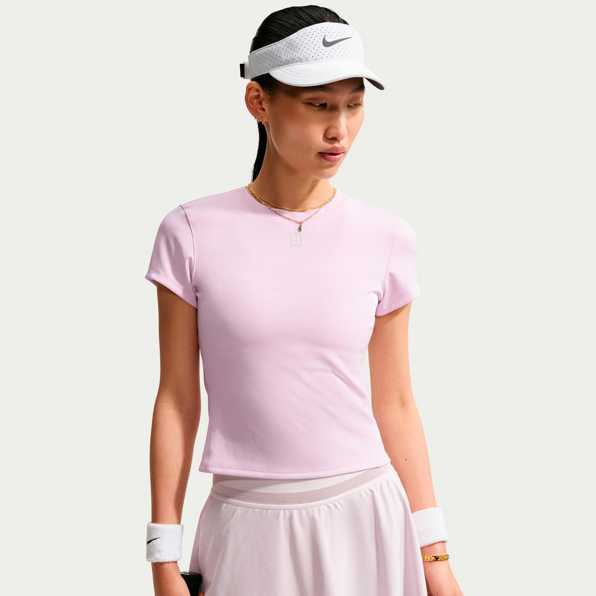 Nike Court Dri-FIT Advantage Camiseta de manga corta Mujeres - rosa pastel
