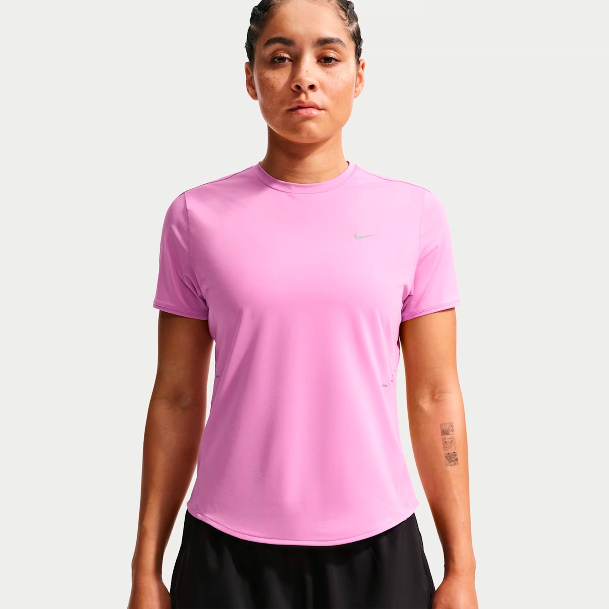 Nike Swift Camiseta de running Mujeres - rosa, plateado