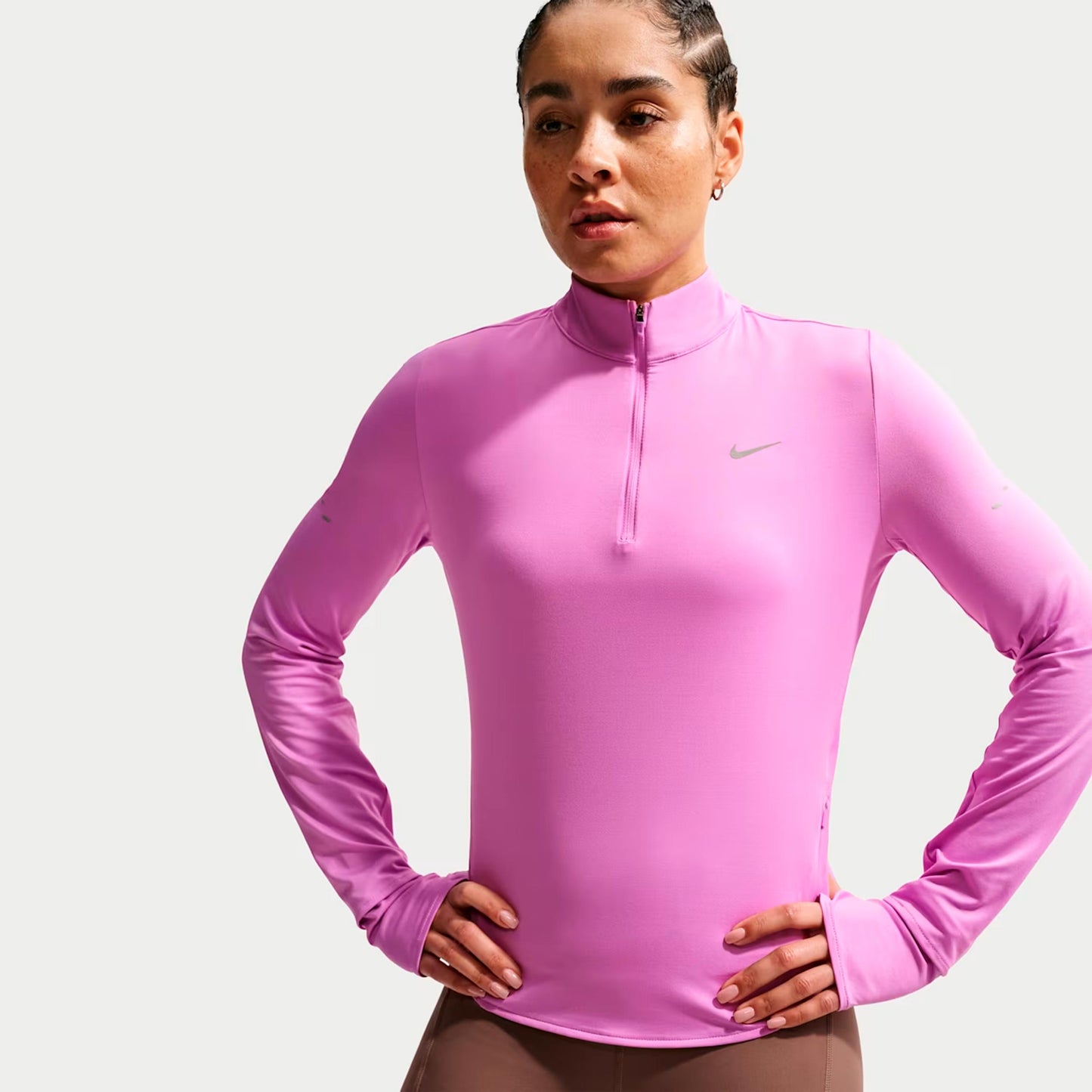 Nike Swift Camiseta de running Mujeres - rosa, plateado