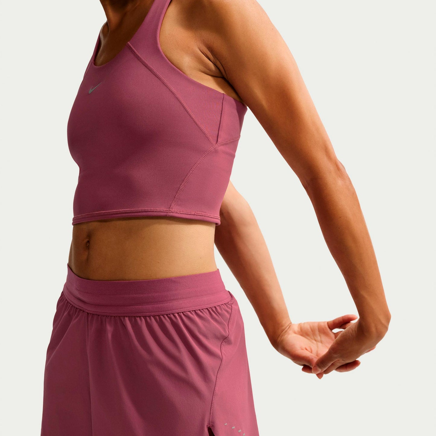 Nike Swift 2in1  Pantalones cortos Mujeres - malva, plateado