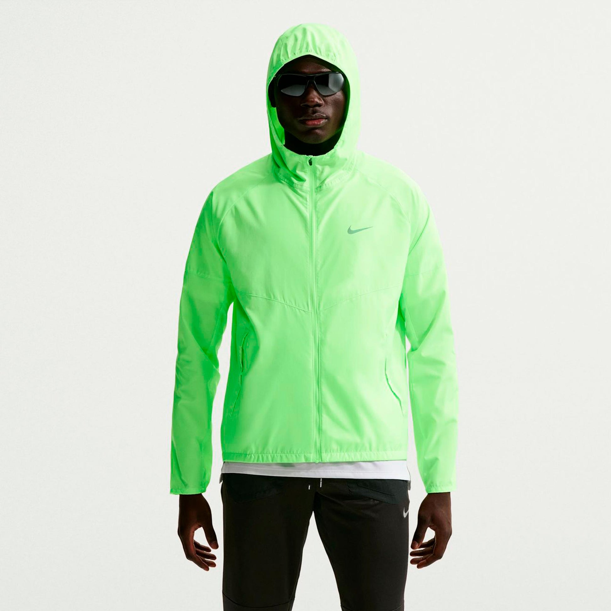 Nike Miler Chaqueta para correr Hombres - verde claro, verde claro
