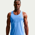 Stride Camiseta de running Hombres - azul, plateado