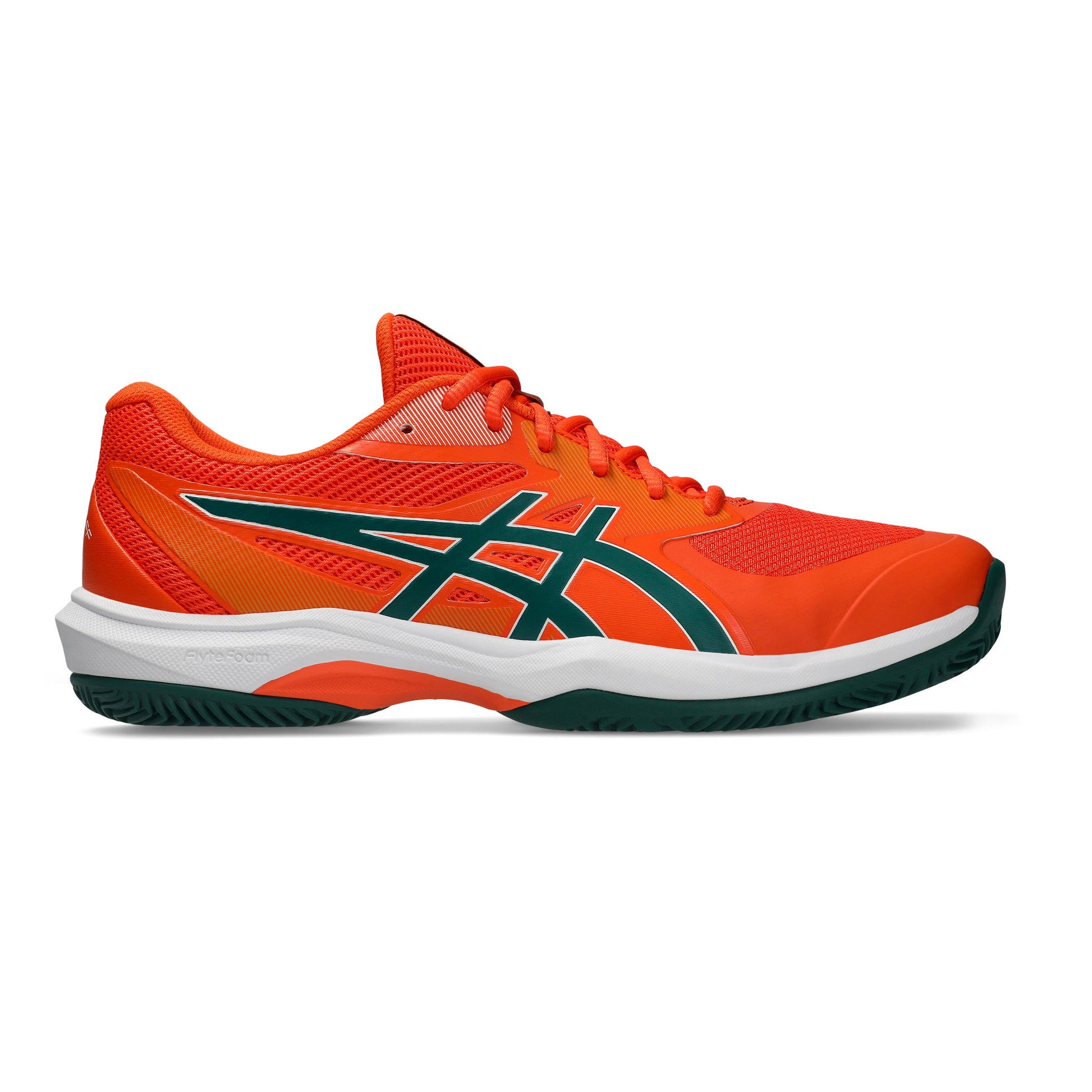 ASICS Game FF Zapatilla de pádel Hombres - naranja neón, verde oscuro