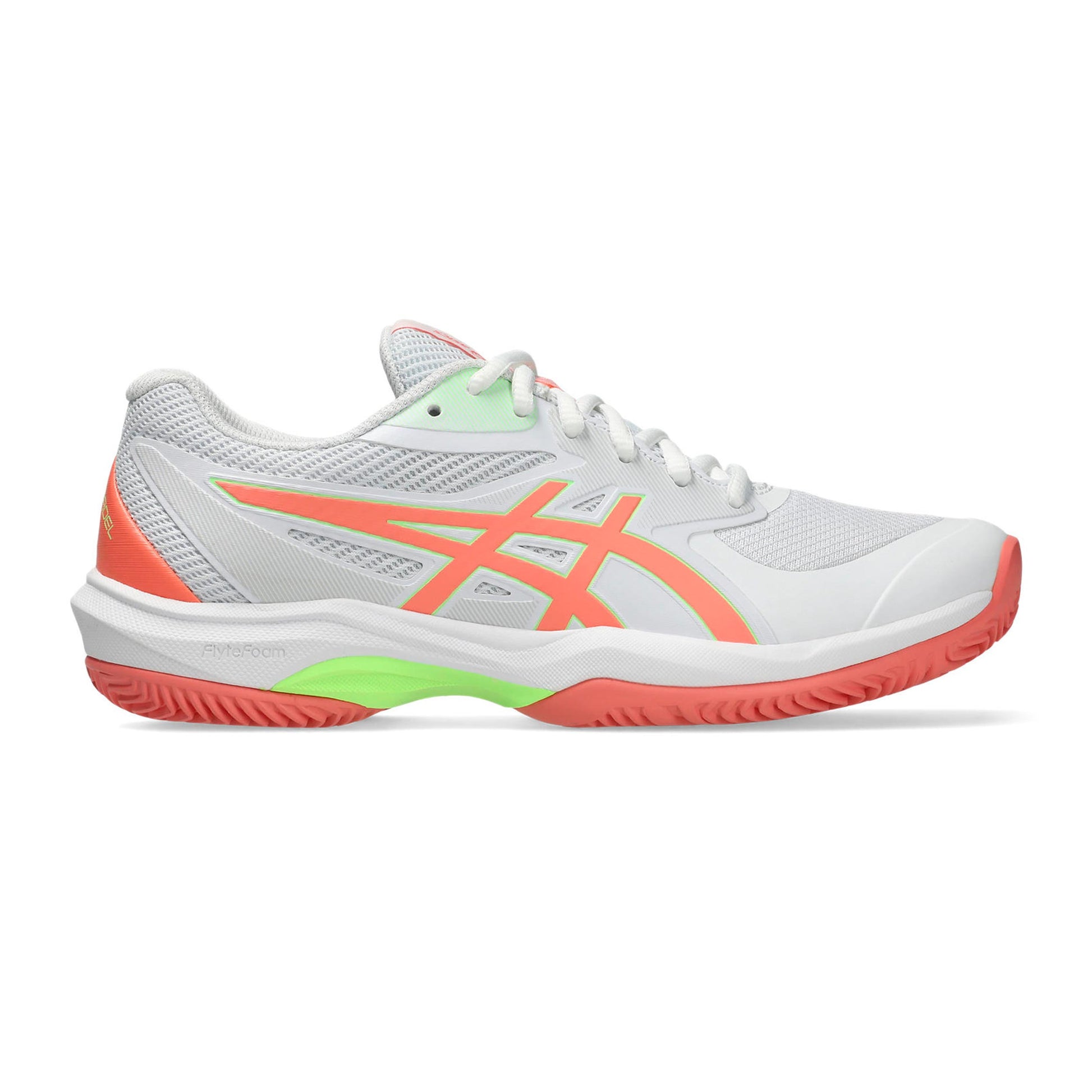 ASICS Game FF Zapatilla de pádel Mujeres - blanco, coral